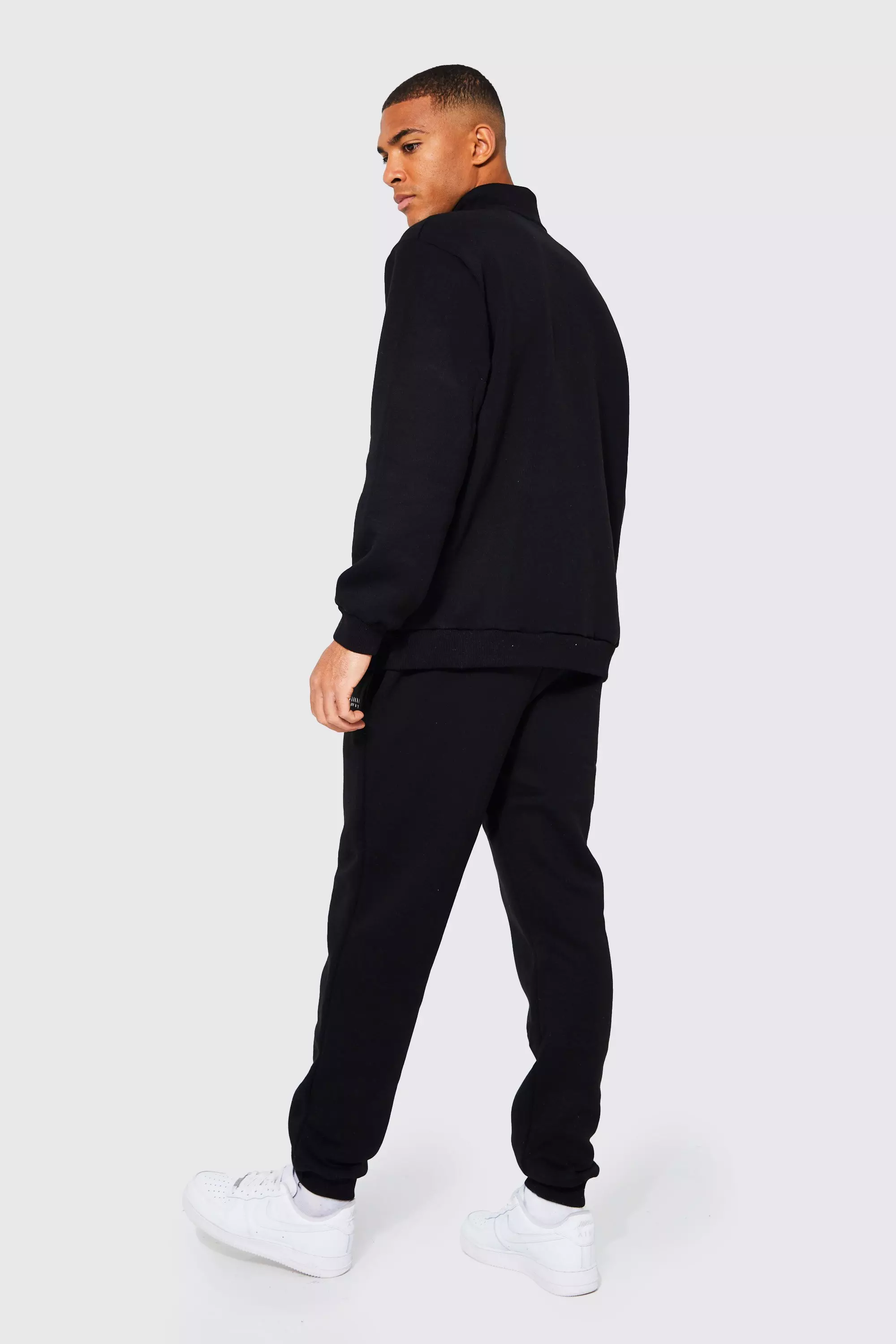 Black Oversized Original Man Half Zip Tracksuit alternatieve afbeelding