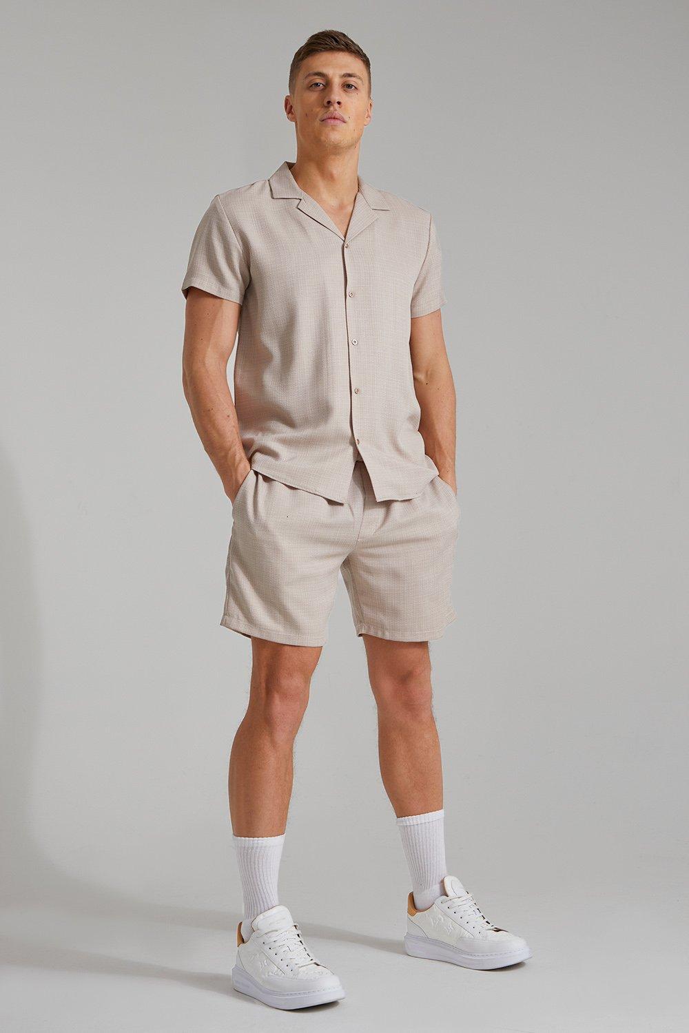 Boohooman shorts sales and top