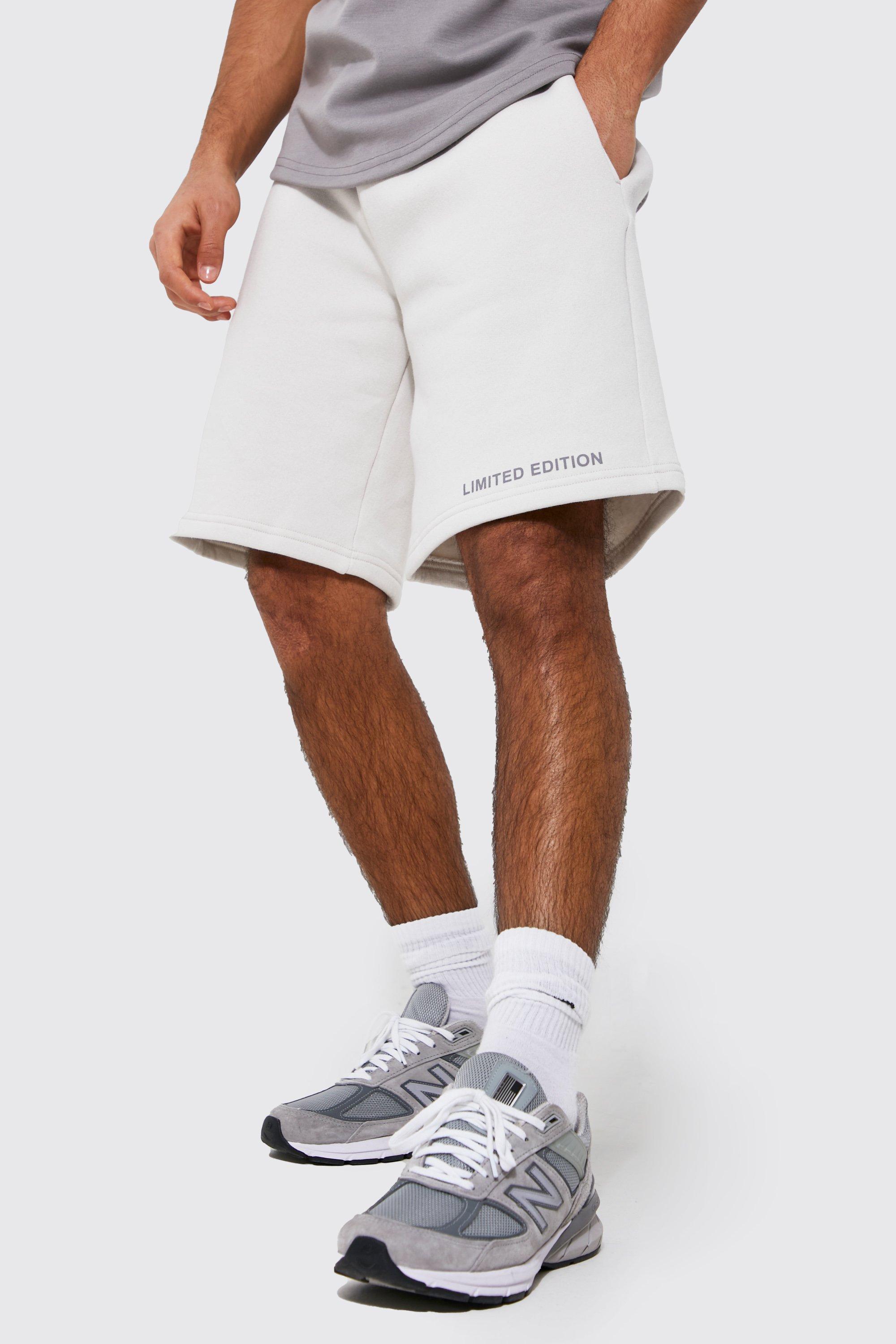 Boohooman white sale shorts