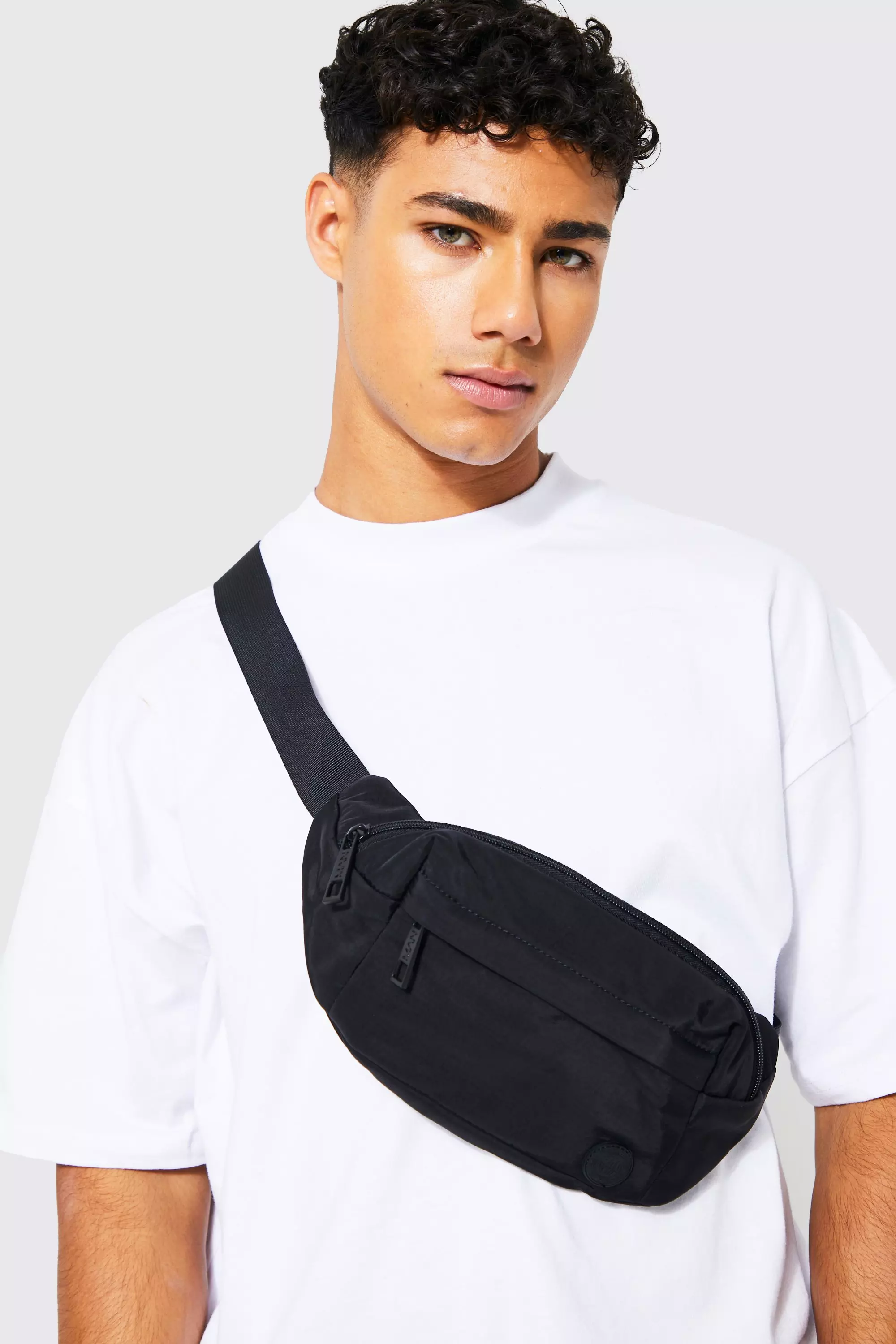 Black Nylon Fanny Pack