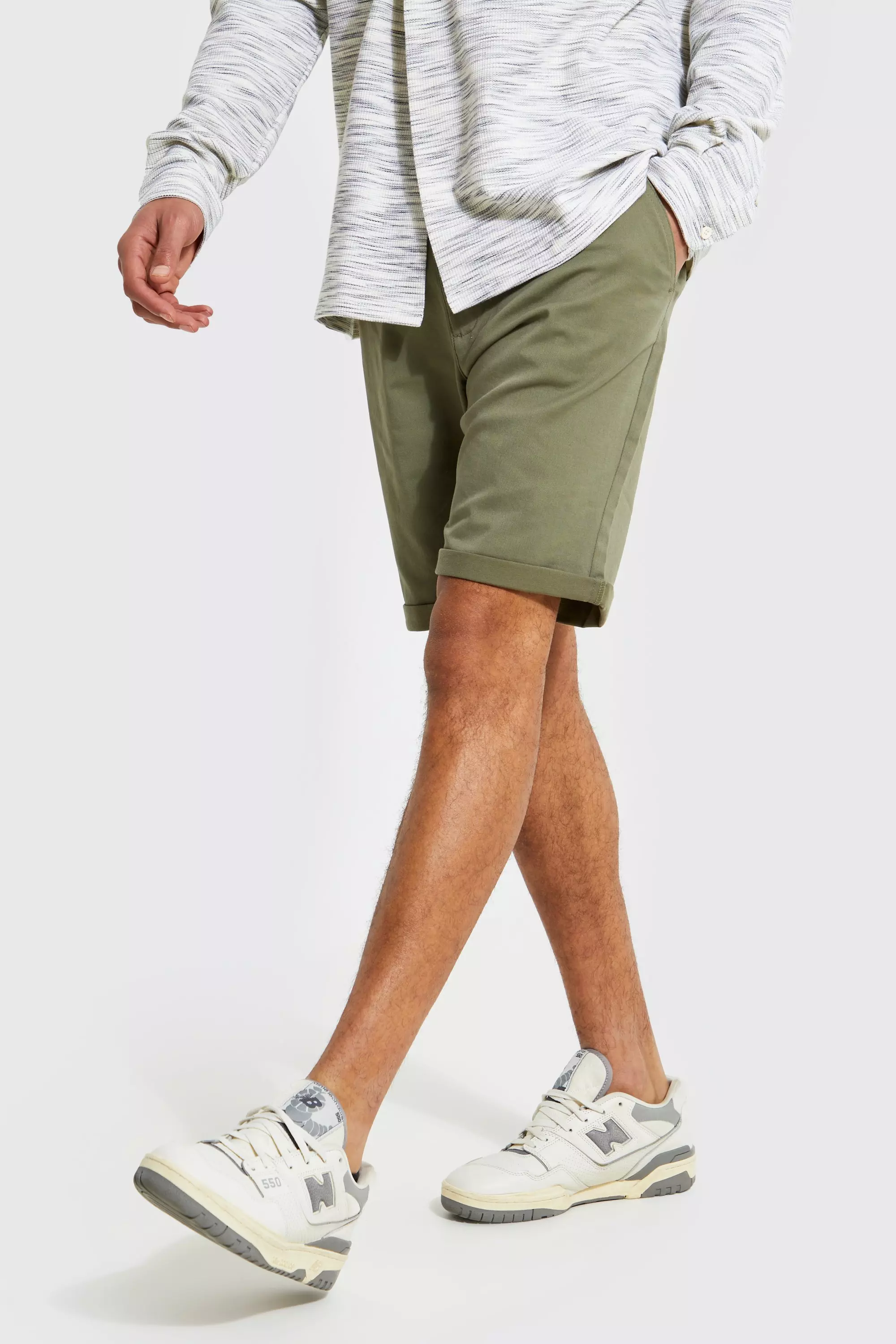 Tall Relaxed Fit Chino Shorts Khaki