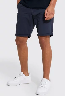 Navy Tall Slim Fit Chino Shorts