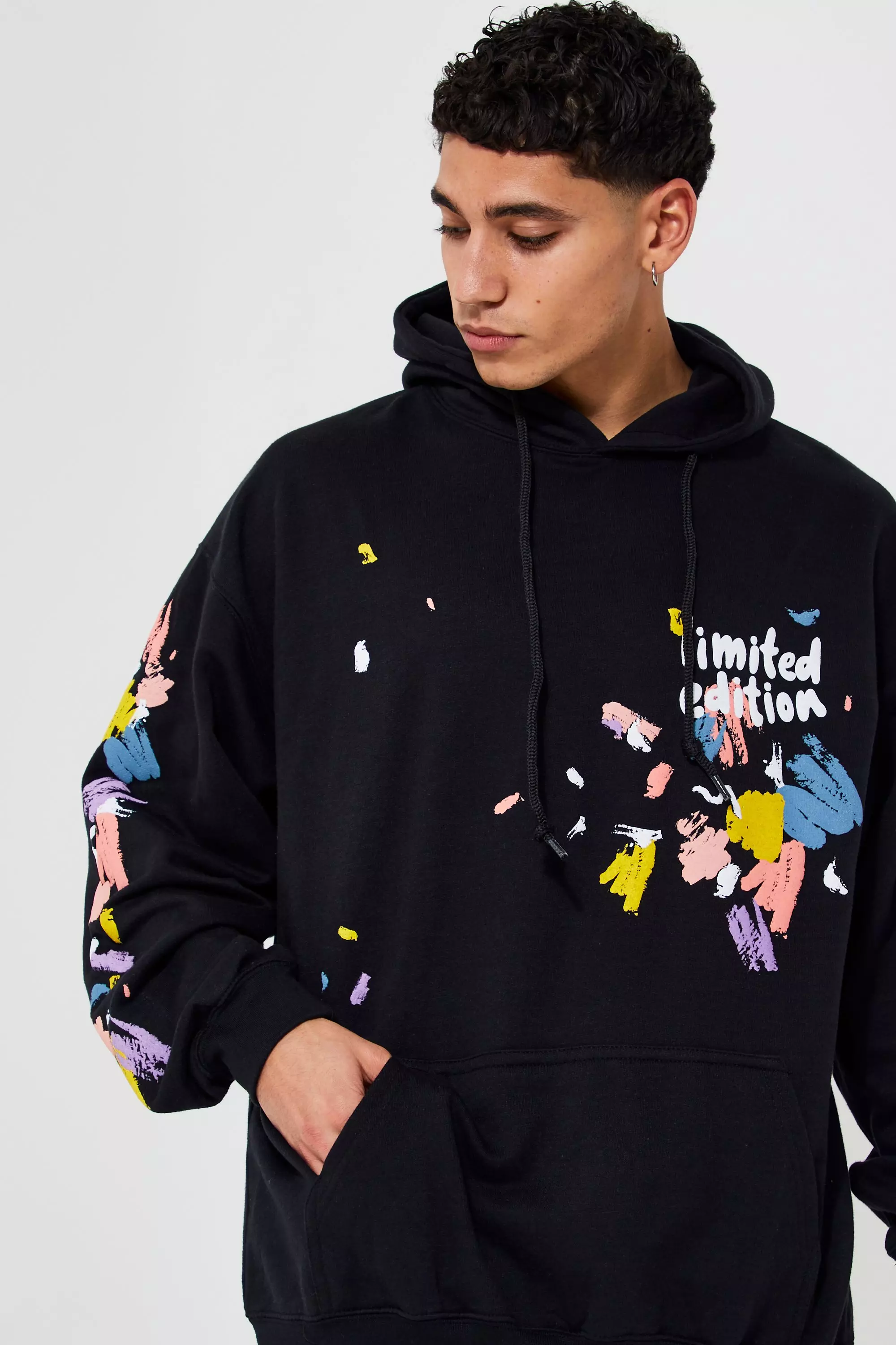 Paint splatter jumper mens deals