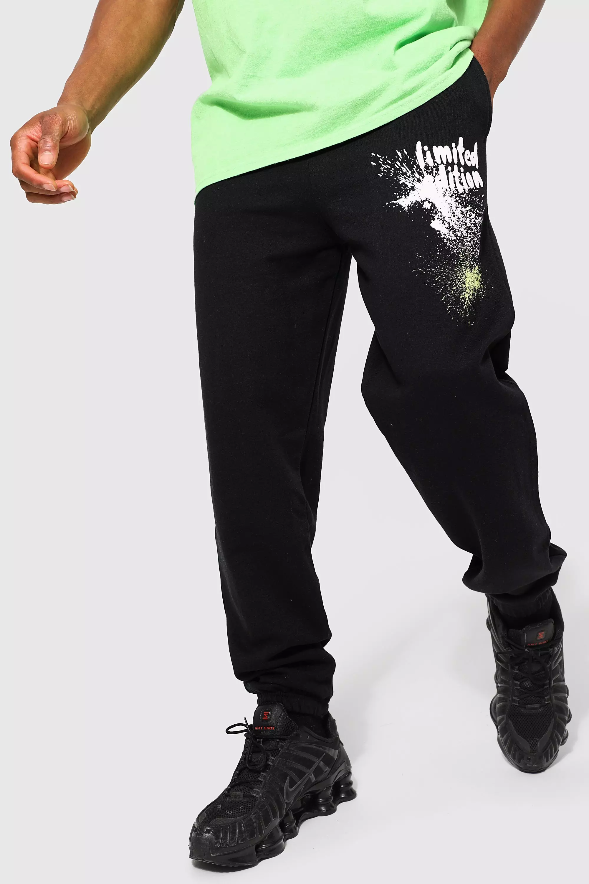 Black Limited Paint Splatter Jogger alternative image