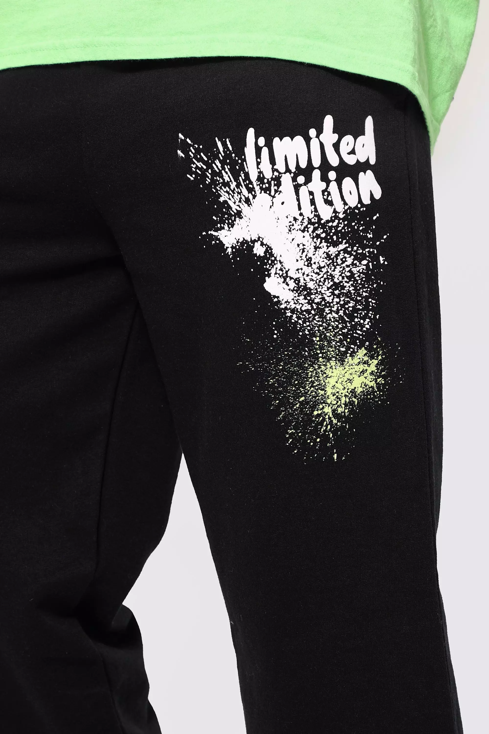 Black Limited Paint Splatter Jogger alternative image