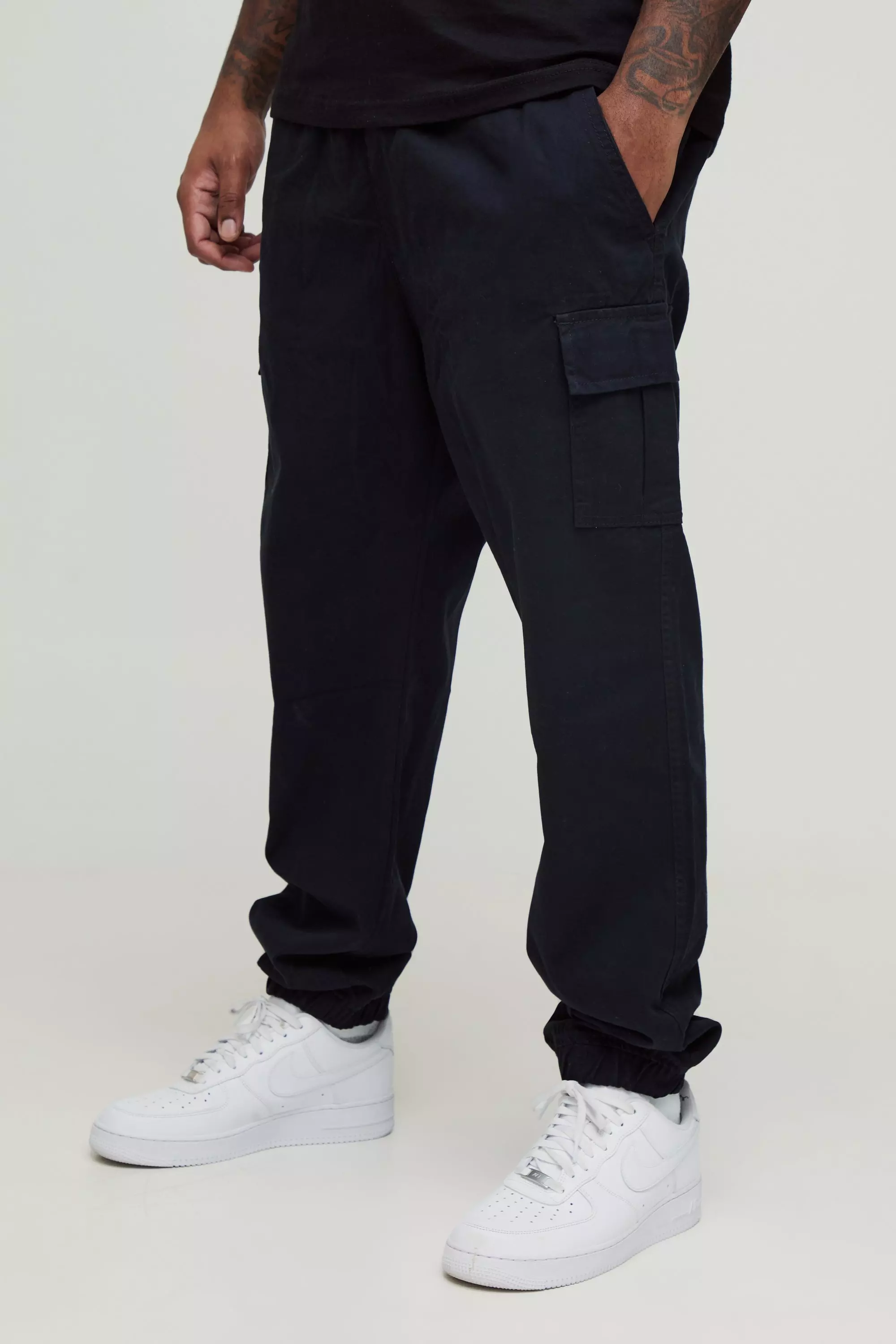 Men's Plus Size Black Pants