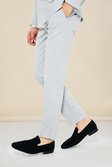 Slim-Fit Anzughose mit Nadelstreifen, Light grey