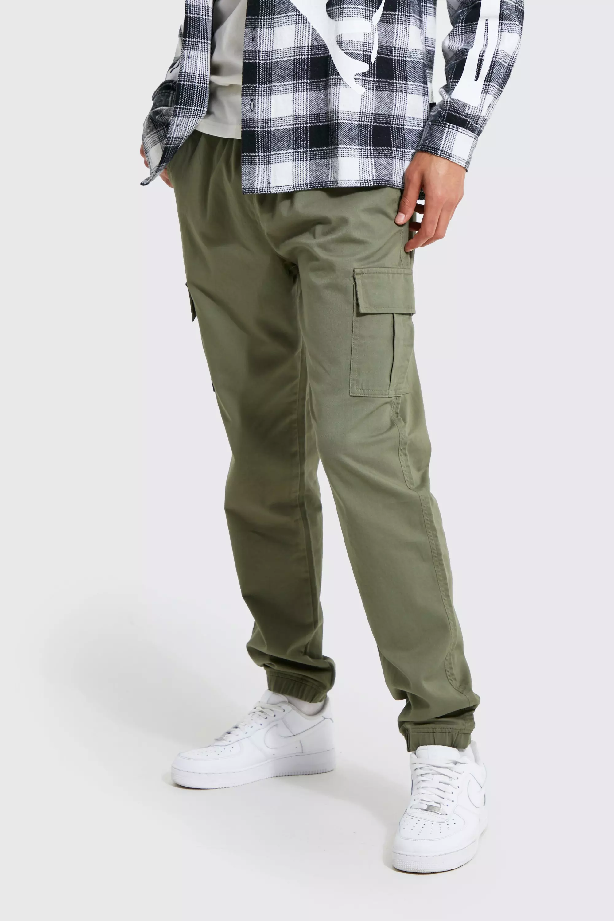 Tall Slim Fit Cargo Pants Khaki