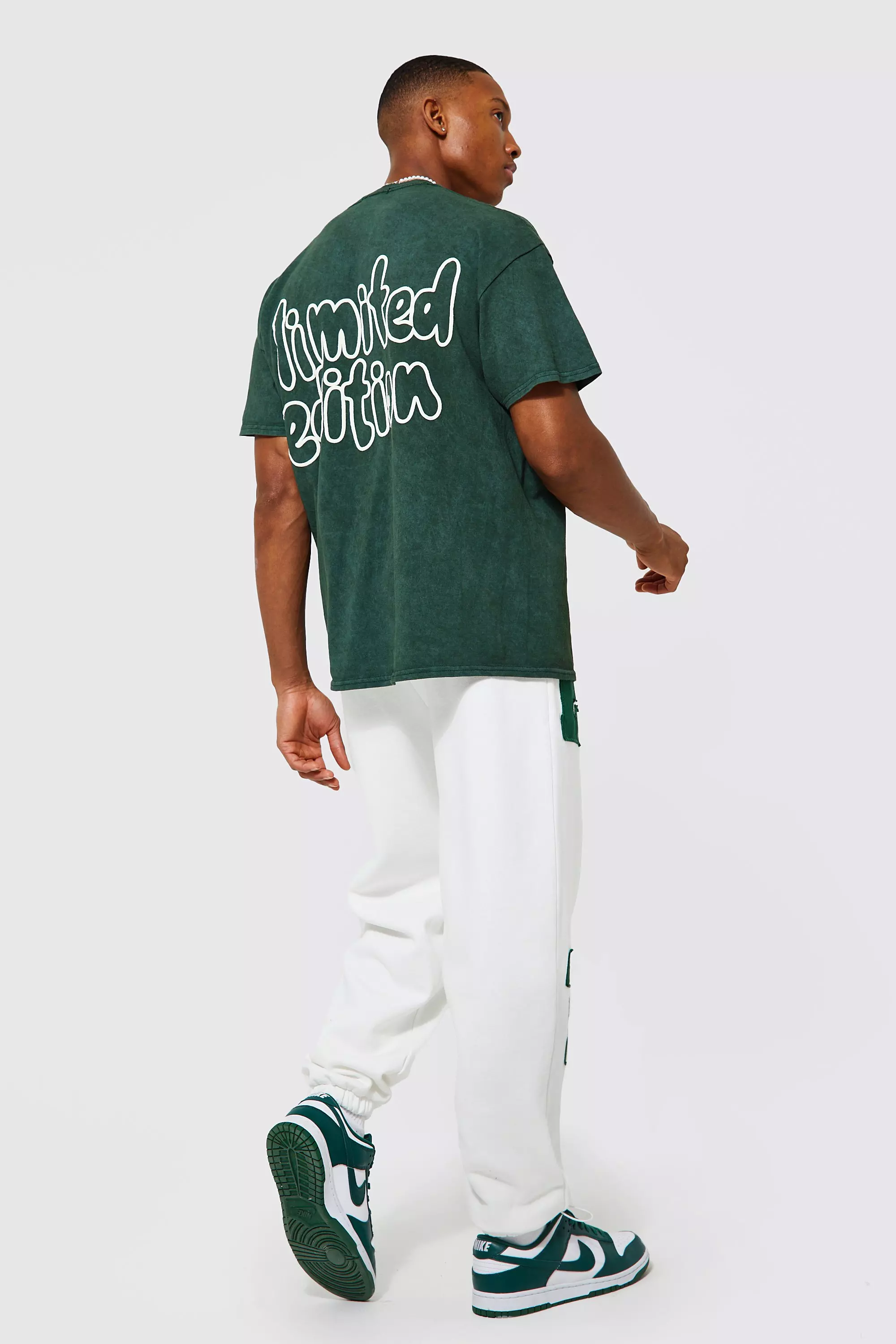 Oversized Limited Edition Acid Wash T-shirt | boohooMAN USA