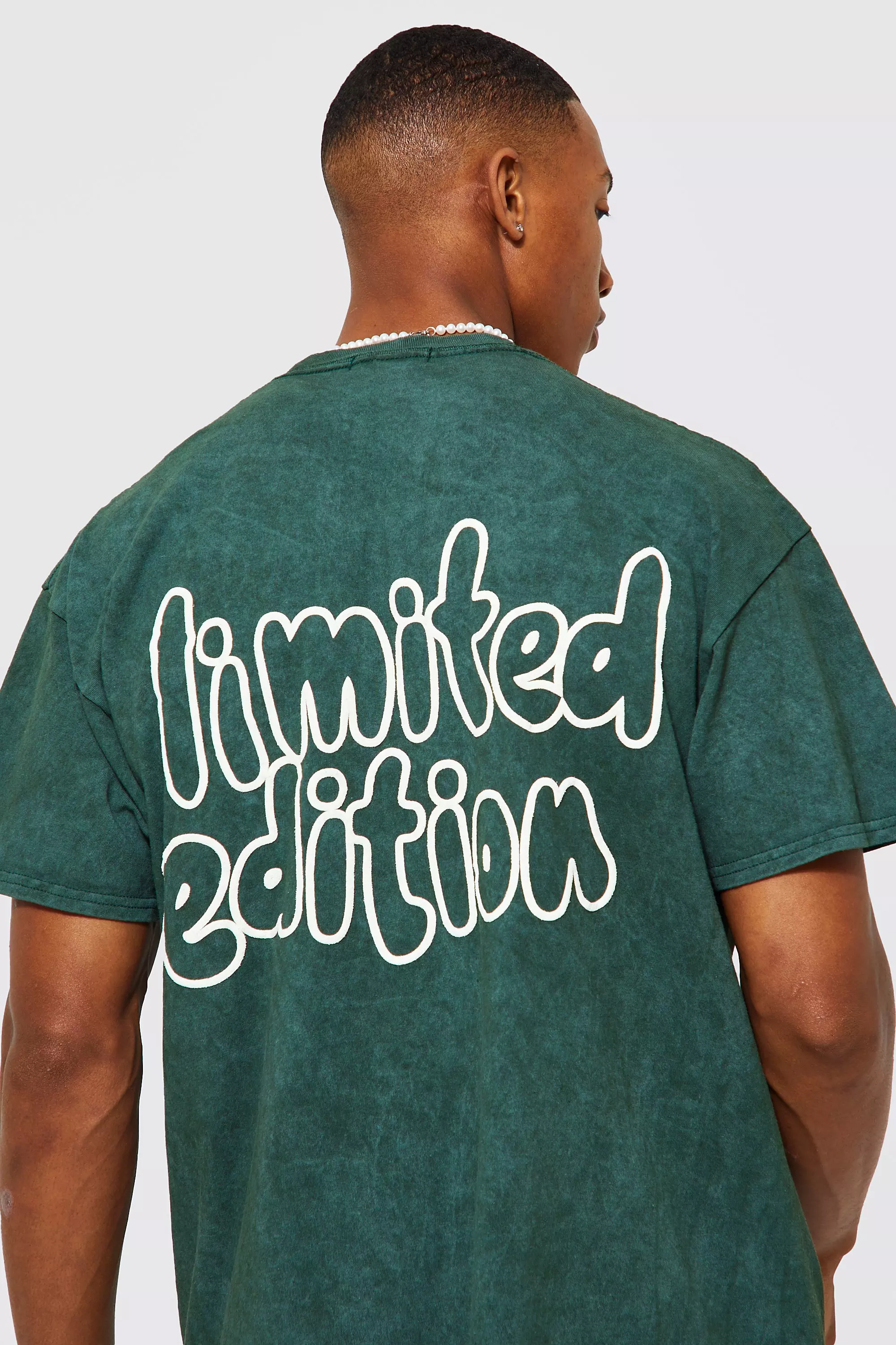 Oversized Limited Edition Acid Wash T-shirt | boohooMAN USA