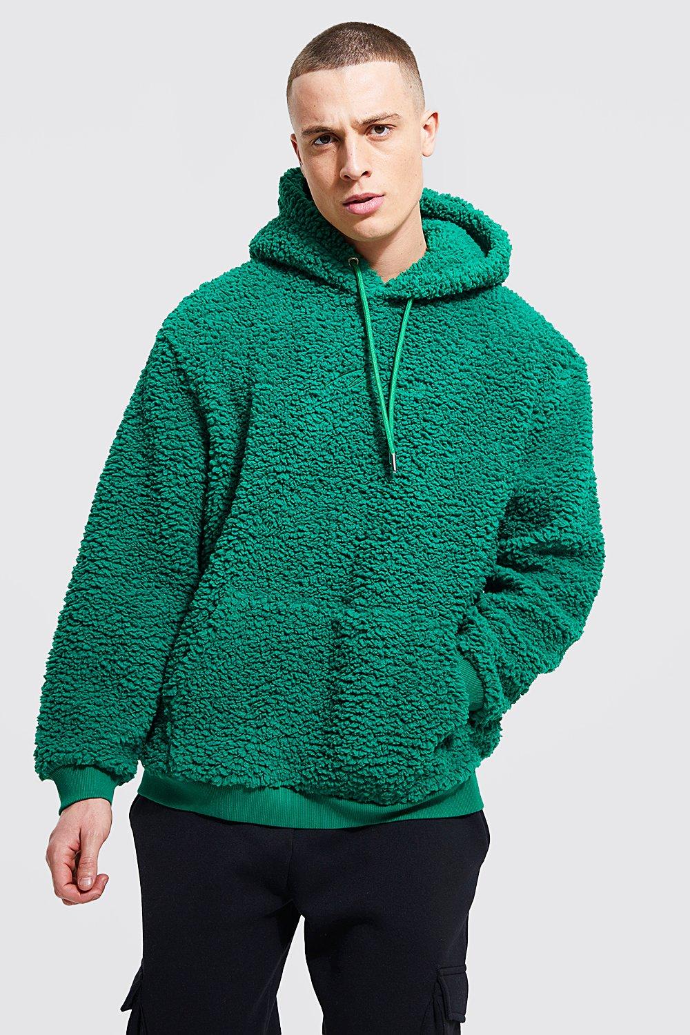 Oversized borg hoodie clearance mens