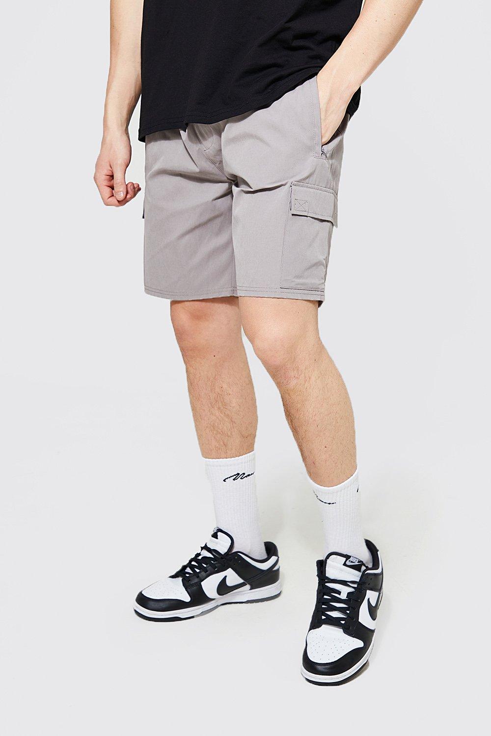 Boohooman grey hot sale shorts