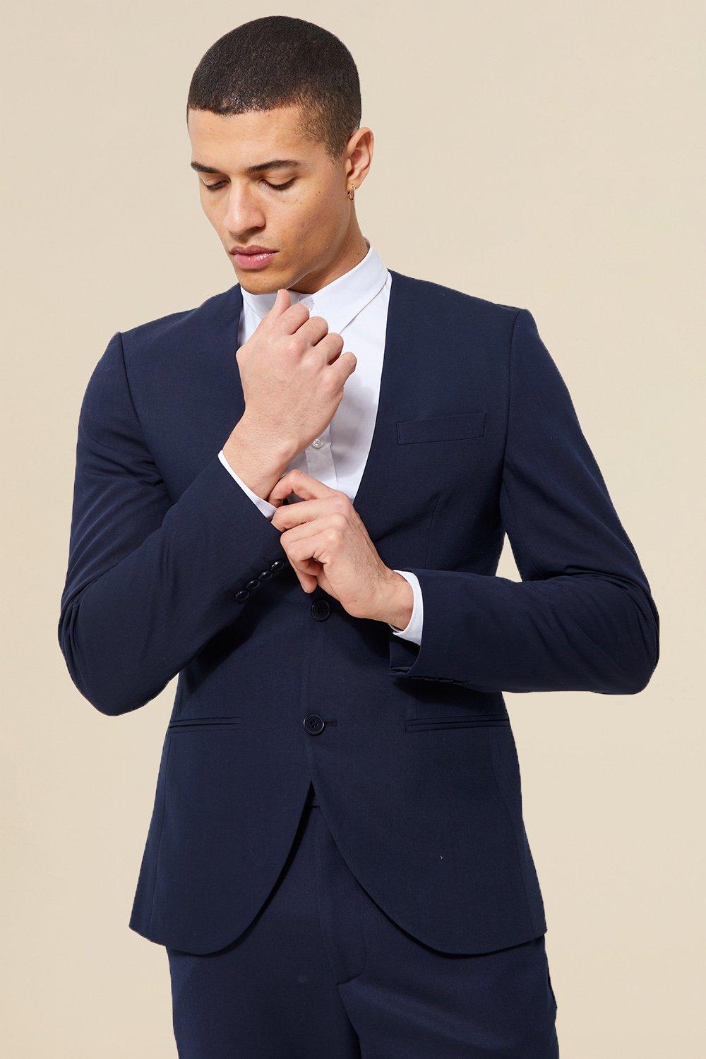 Skinny on sale navy suit