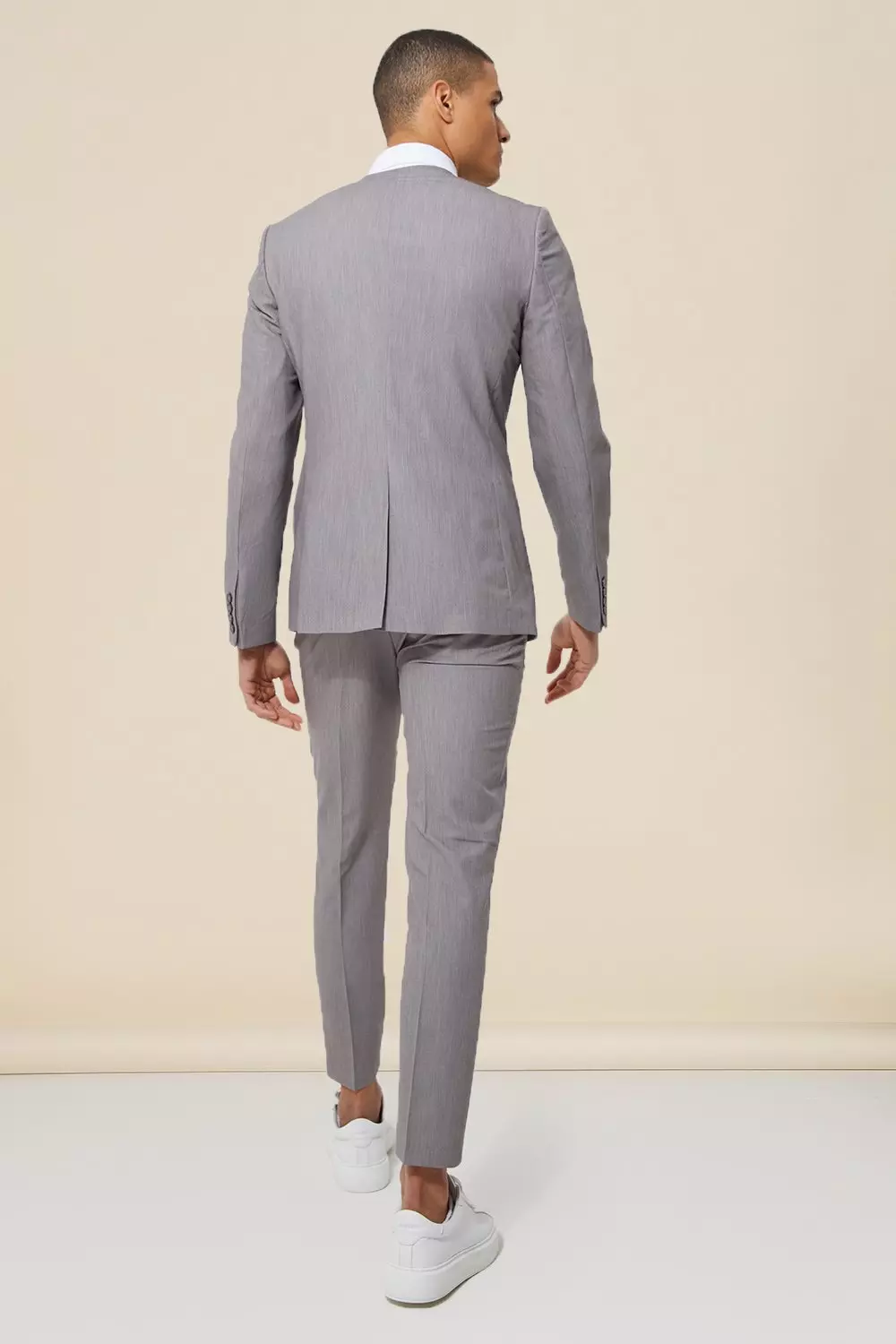 Herrnalise Men Casual Slim Fit Solid One Button Blazer Turn