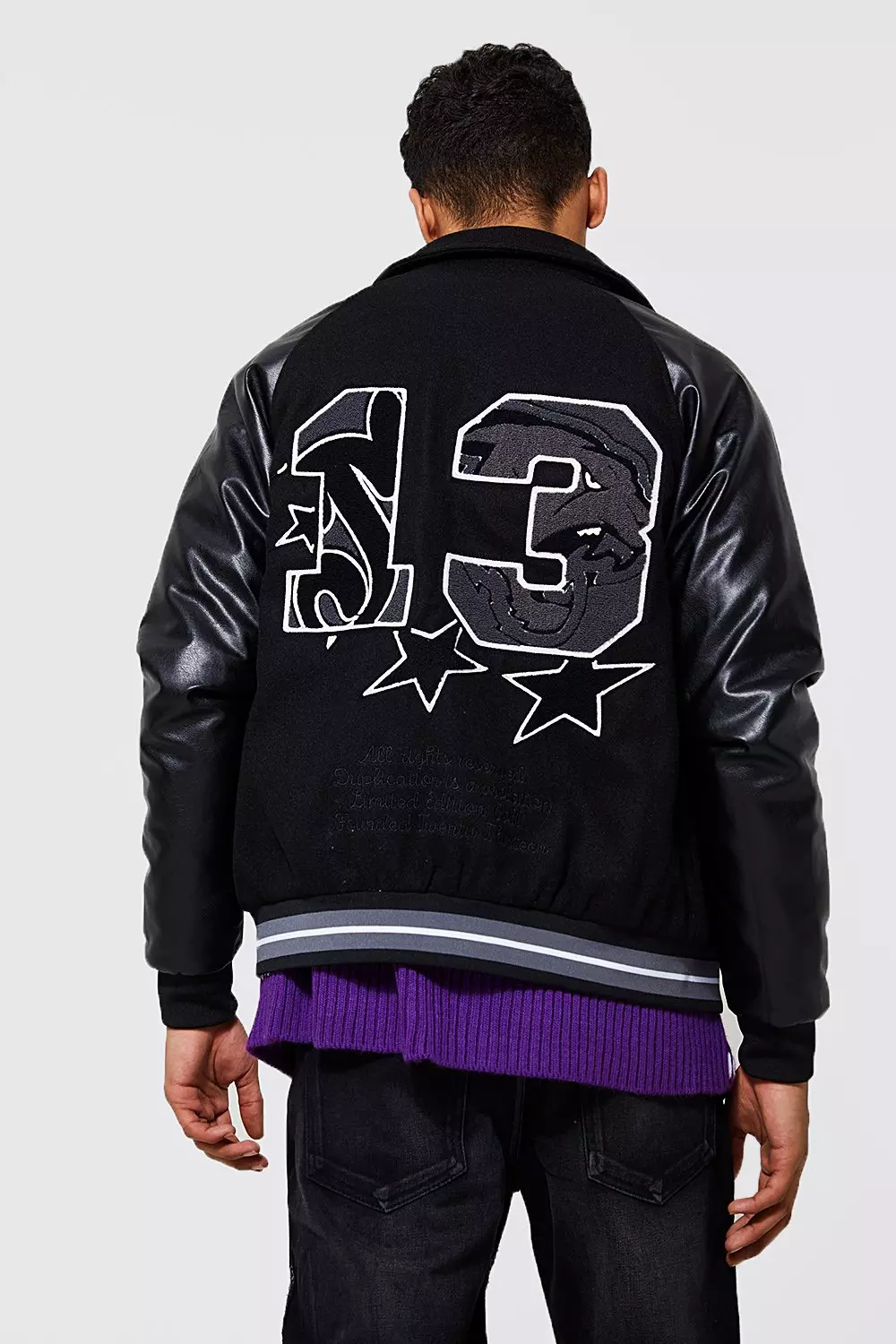 Bomber jacket with back print store