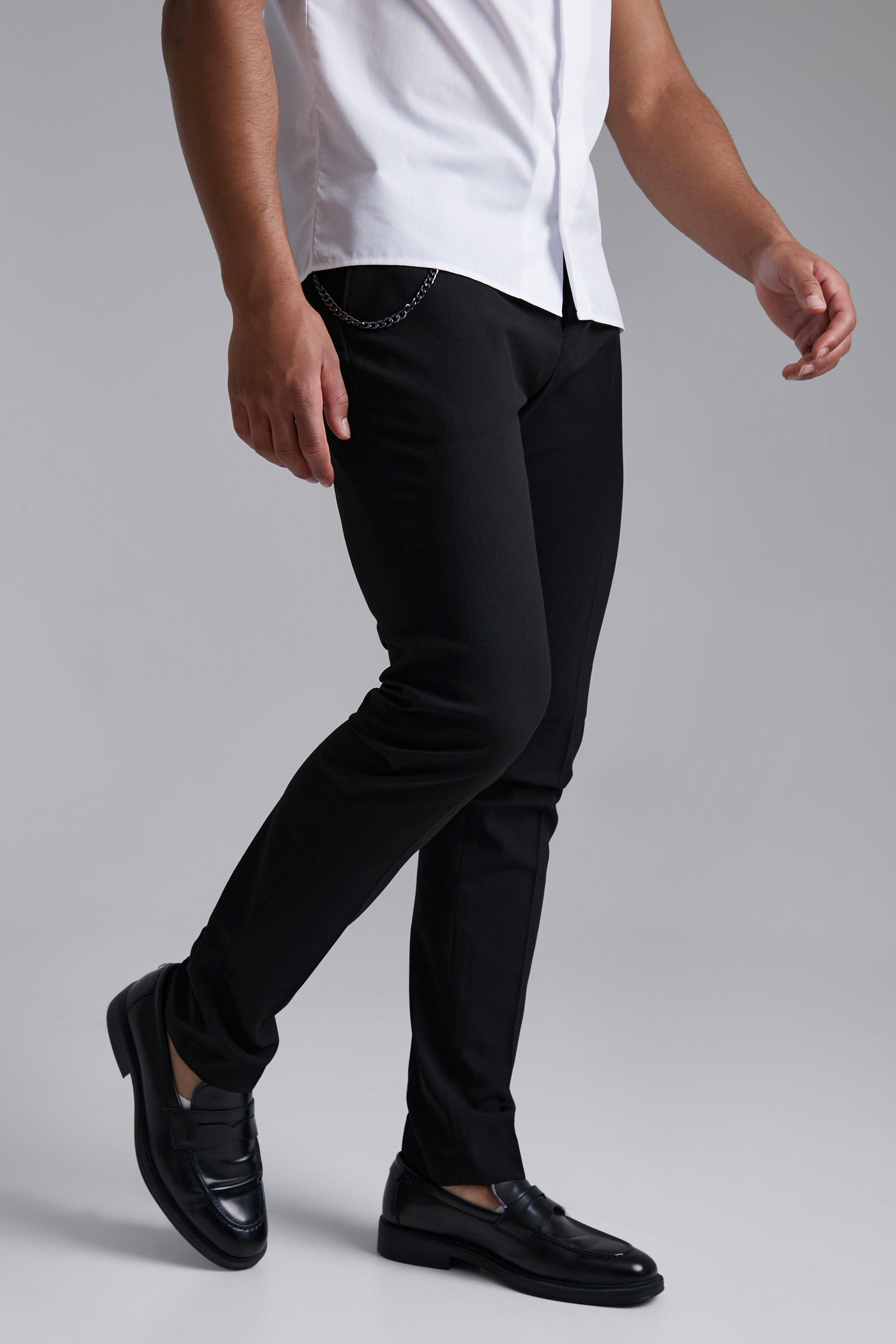 tall skinny black trousers