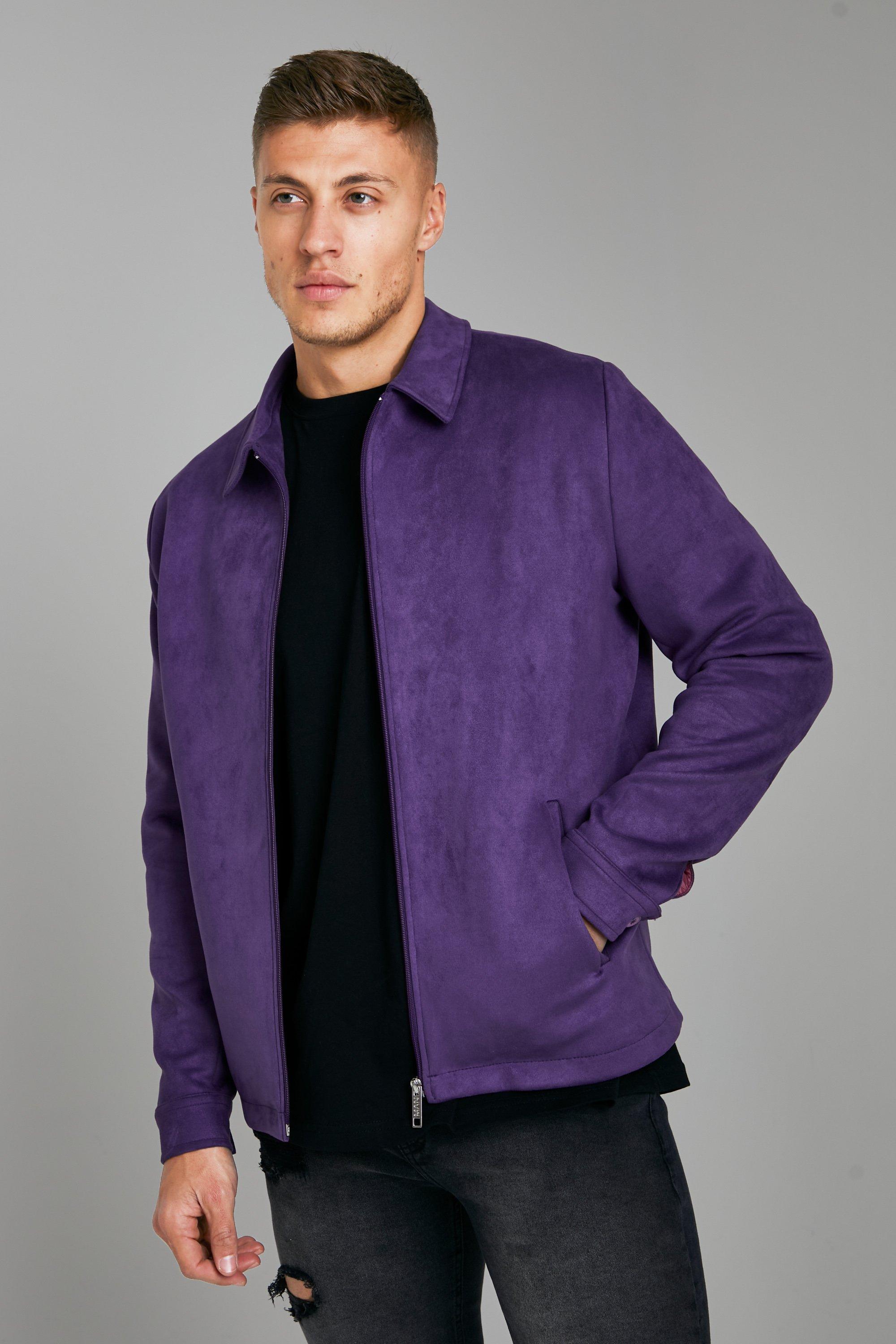 Lilac suede outlet jacket