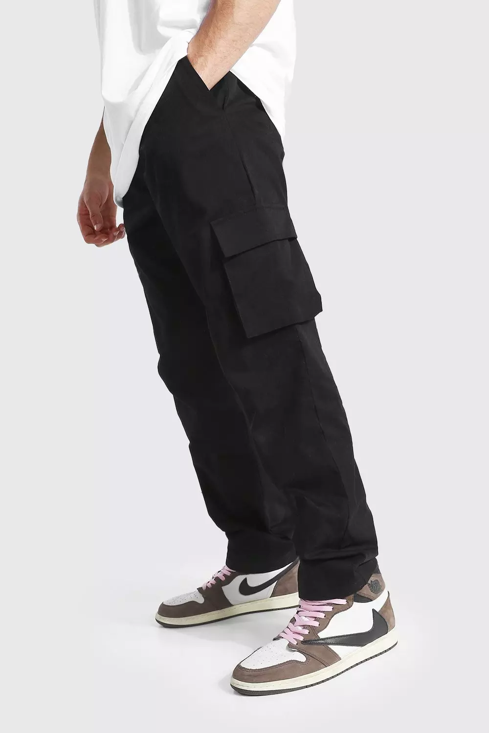 Tall Relaxed Fit Cargo Chino Trousers