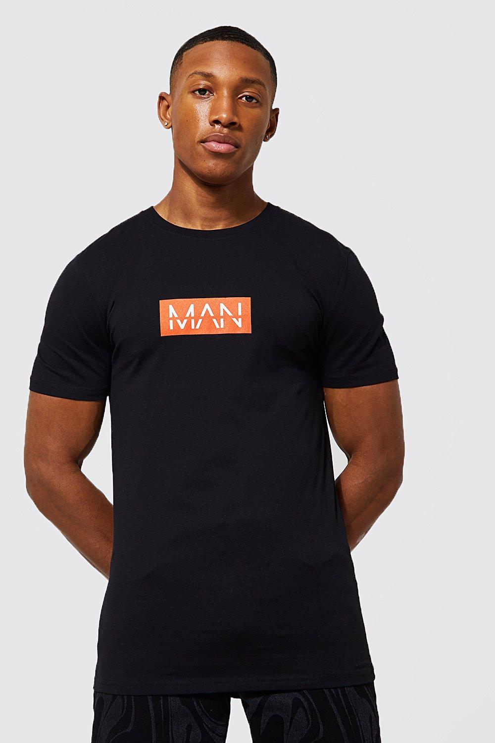 boohooman muscle fit t shirt