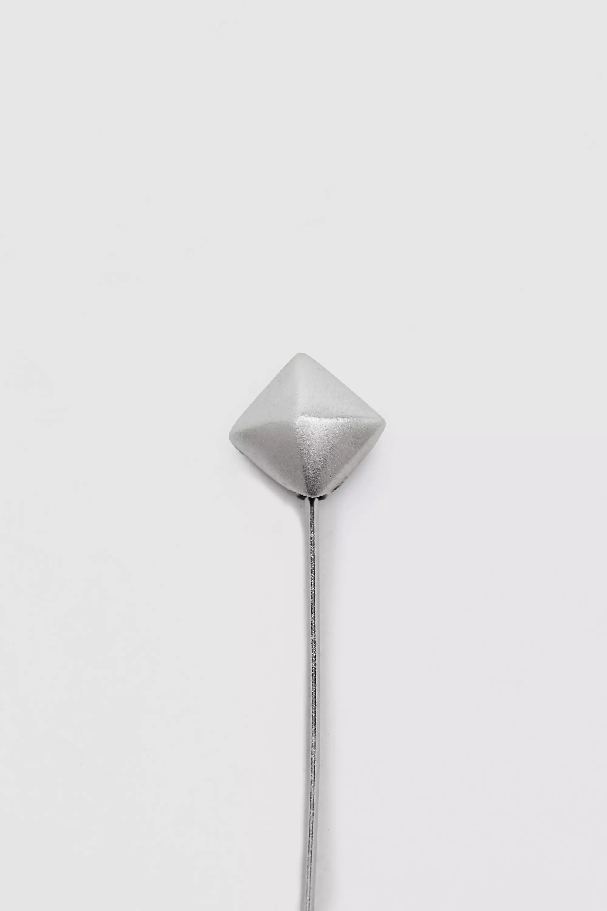Barre de cravate à bout géométrique, Silver autre image