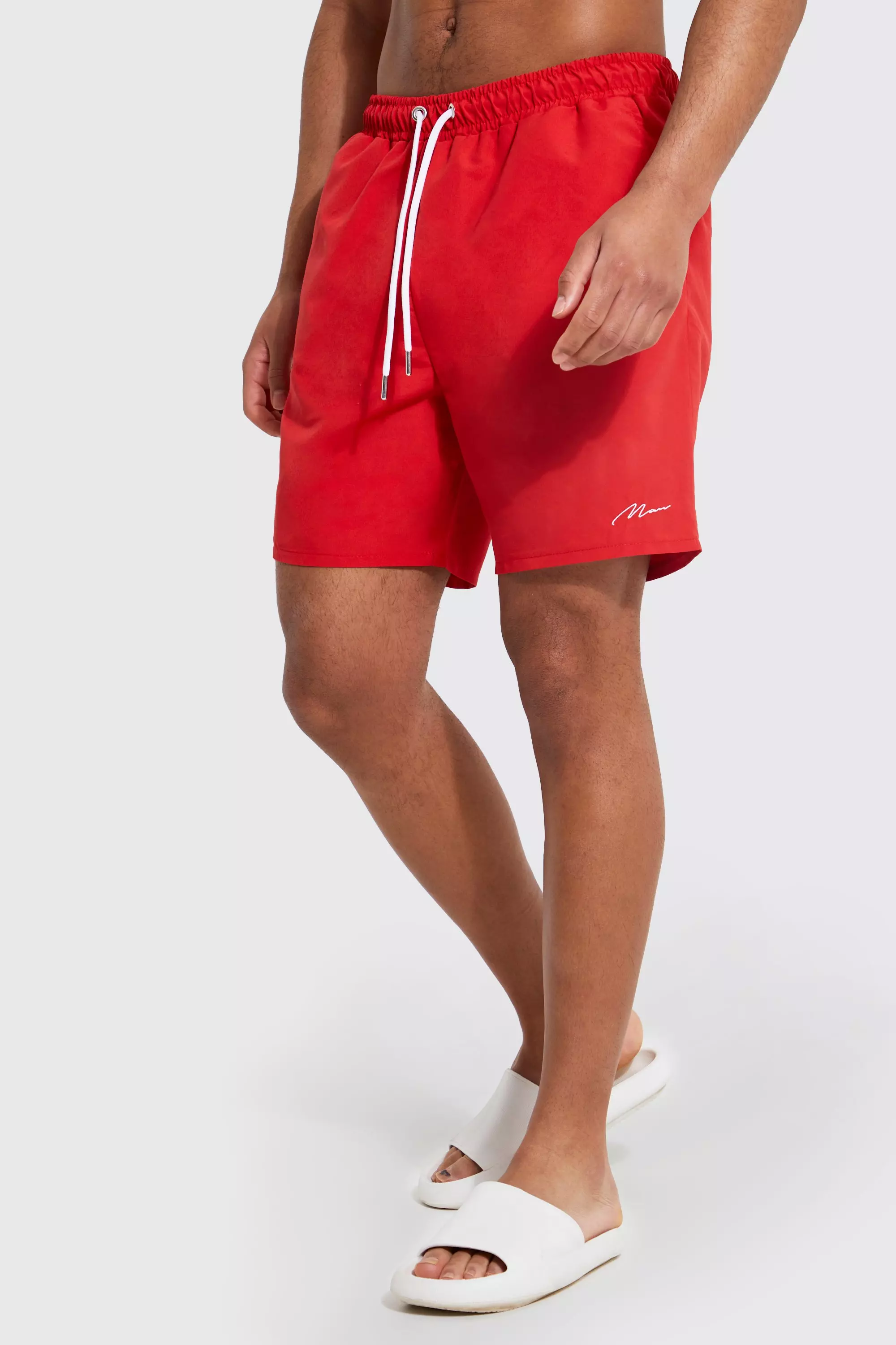 Red Tall Man Signature Swim Trunks alternative image