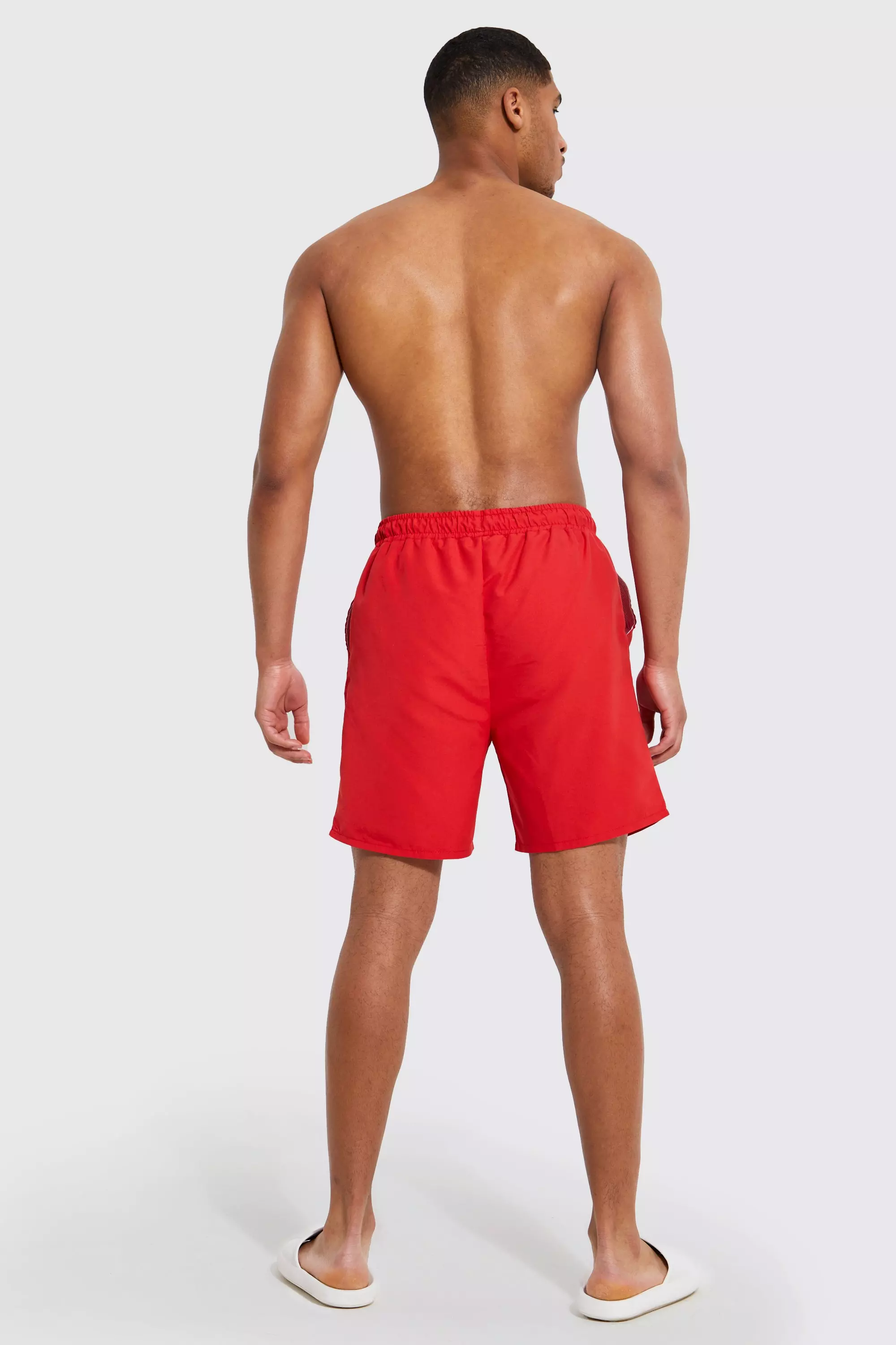Red Tall Man Signature Swim Trunks alternative image