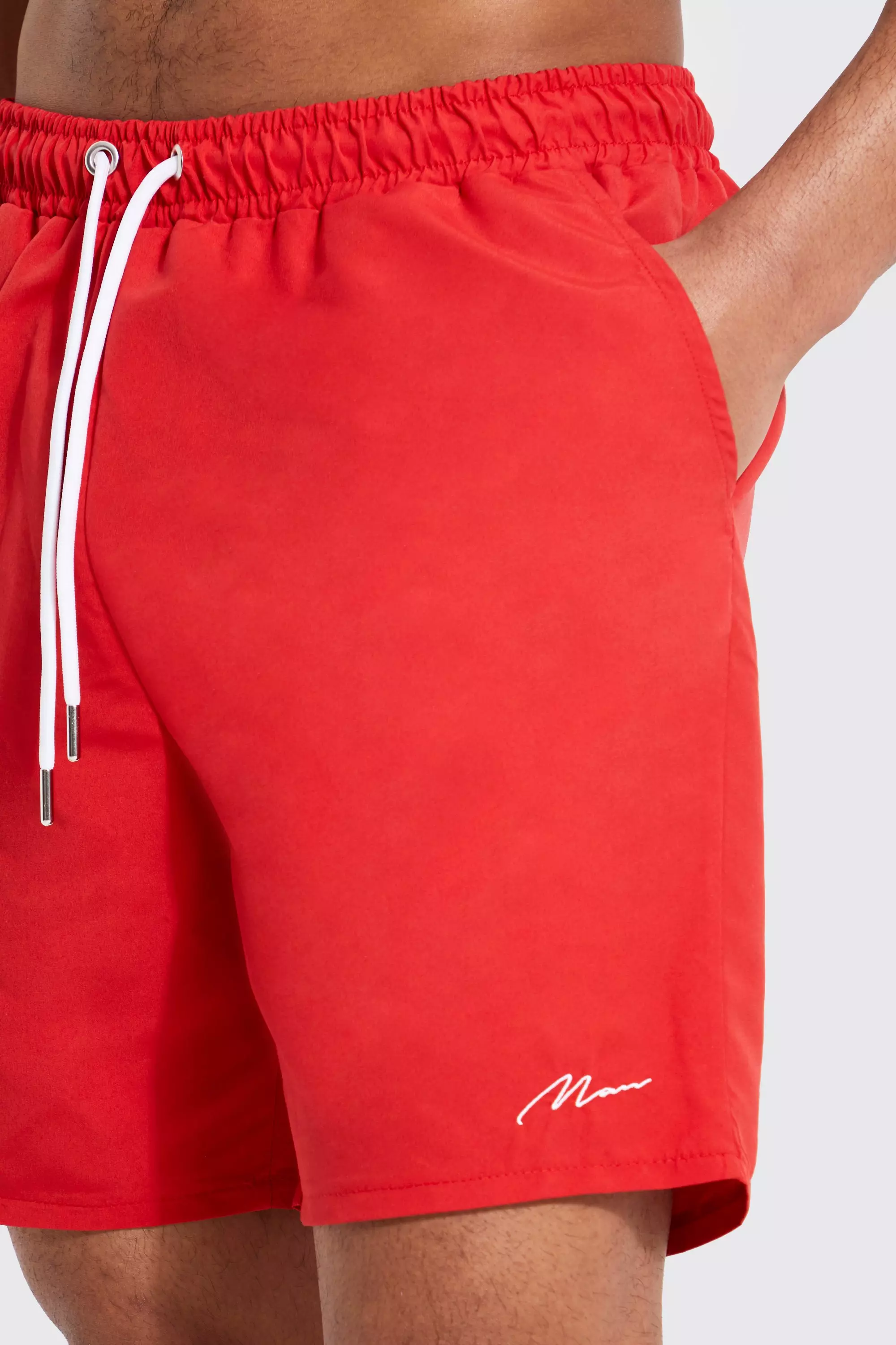 Red Tall Man Signature Swim Trunks alternative image