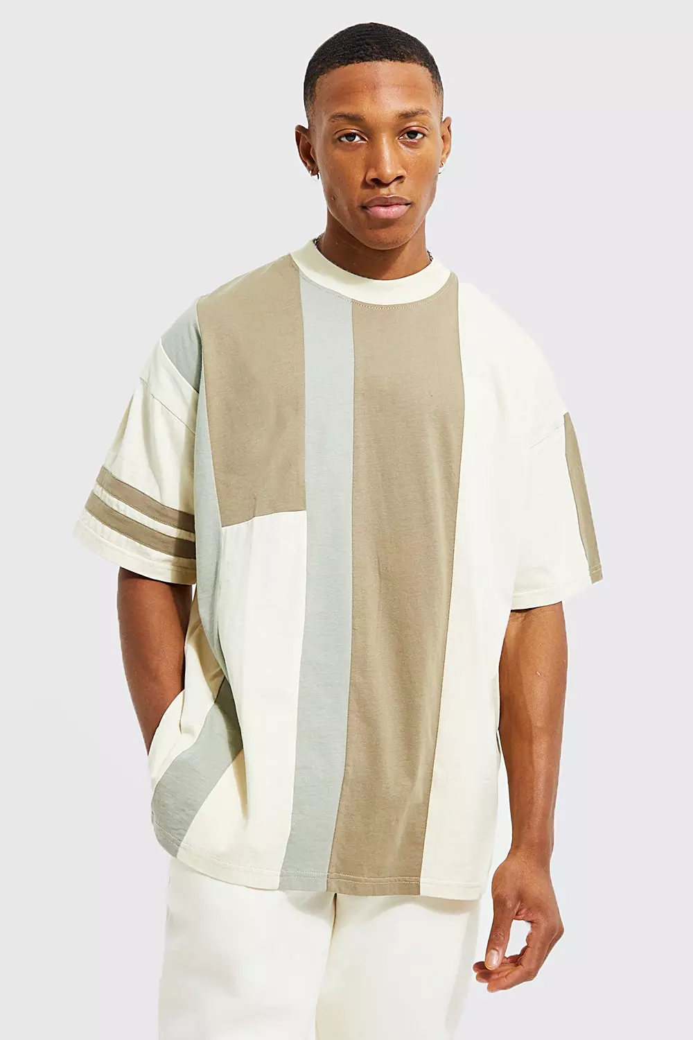 Tシャツ・カットソー BARROW Men T-shirt Cream S5BWUATH144 BW029 bmm06092_taupe_xl?$