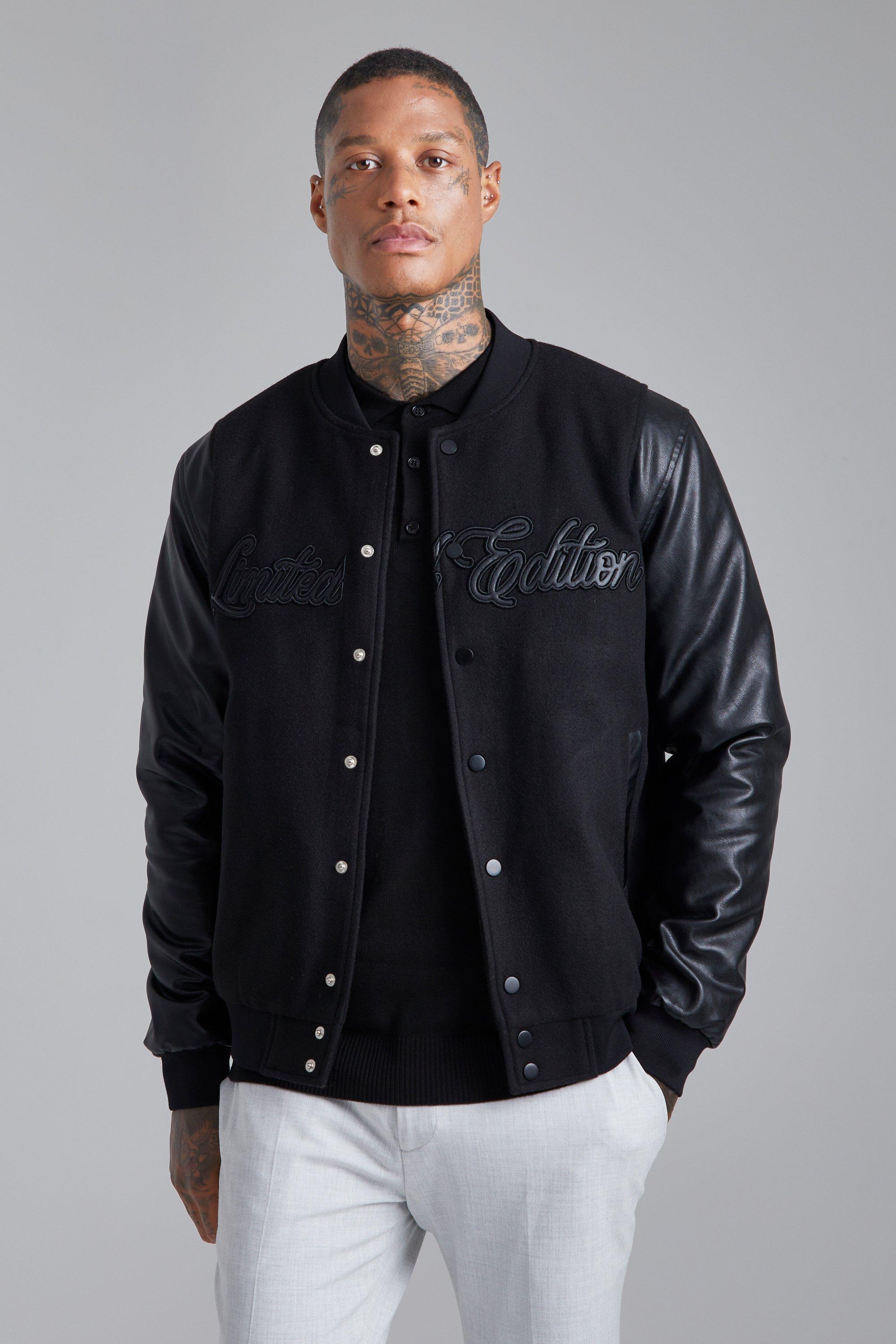 Tonal Limited Edition Melton Bomber | boohooMAN USA