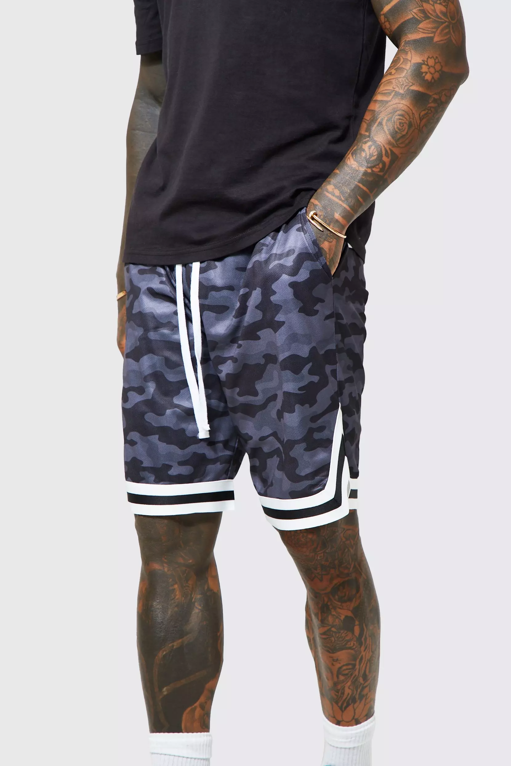 Mens camo basketball shorts online