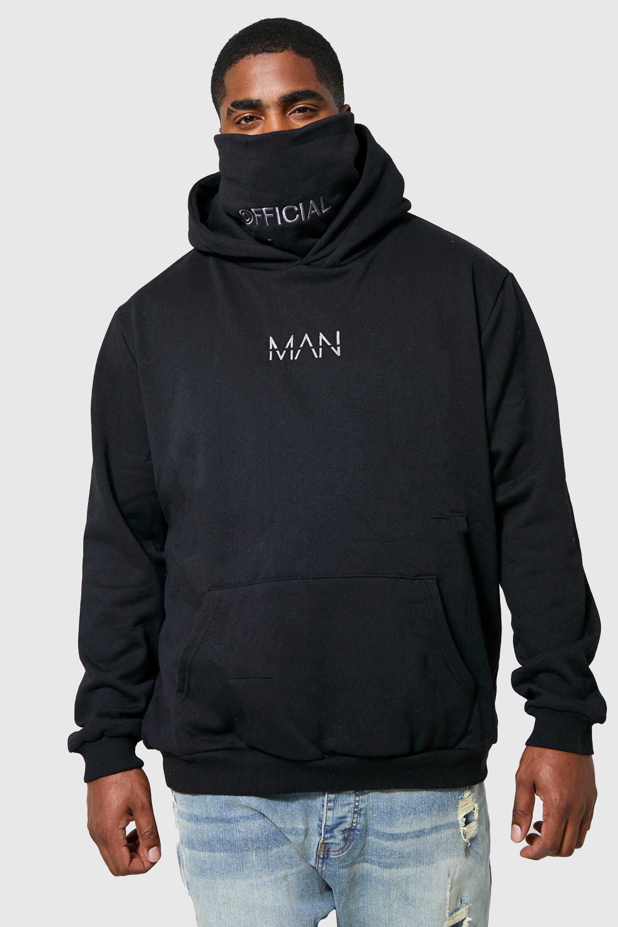 Plus Original Man Snood Hoodie boohooMAN USA