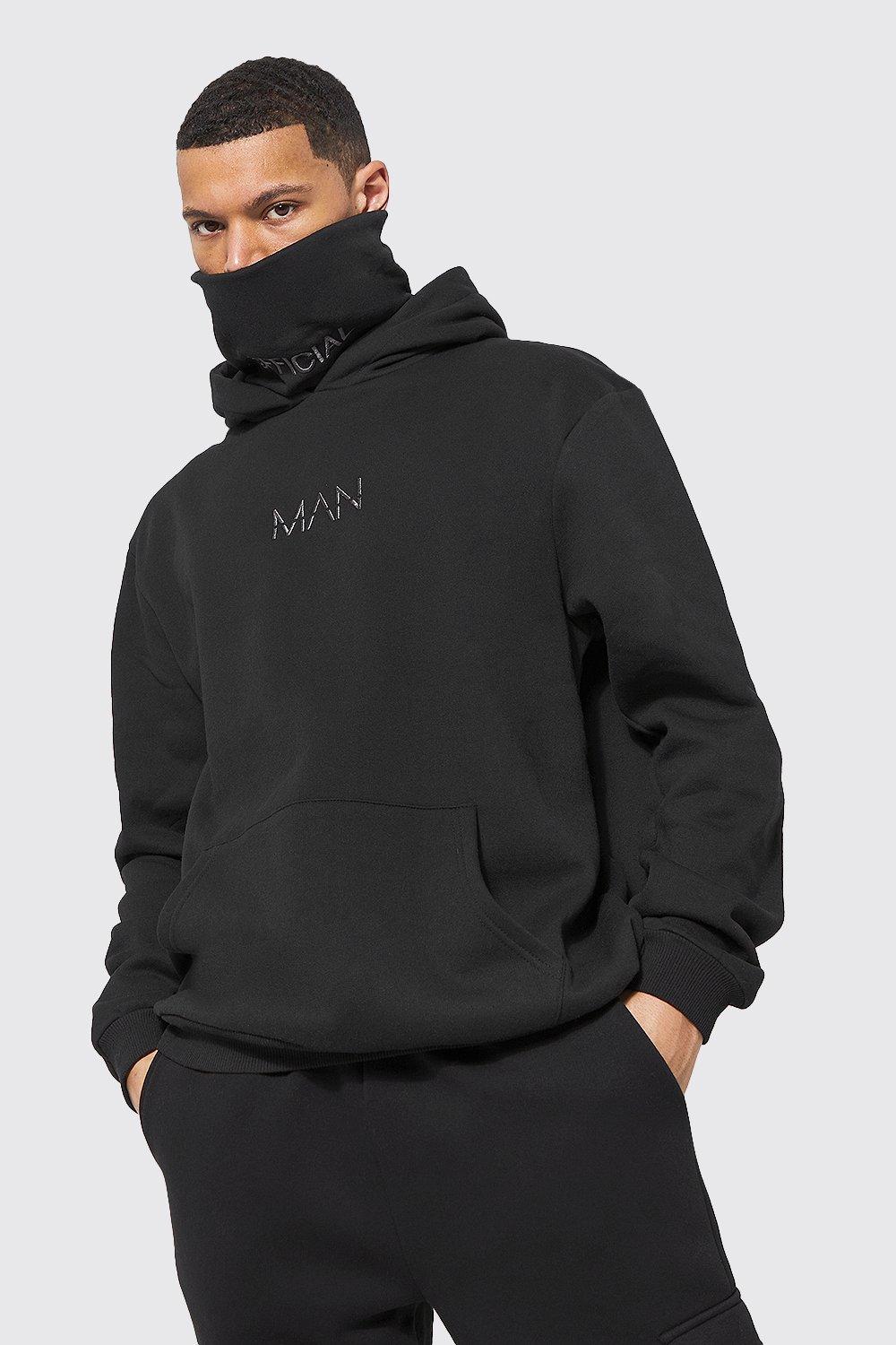 Tall Original Man Snood Hoodie boohooMAN USA