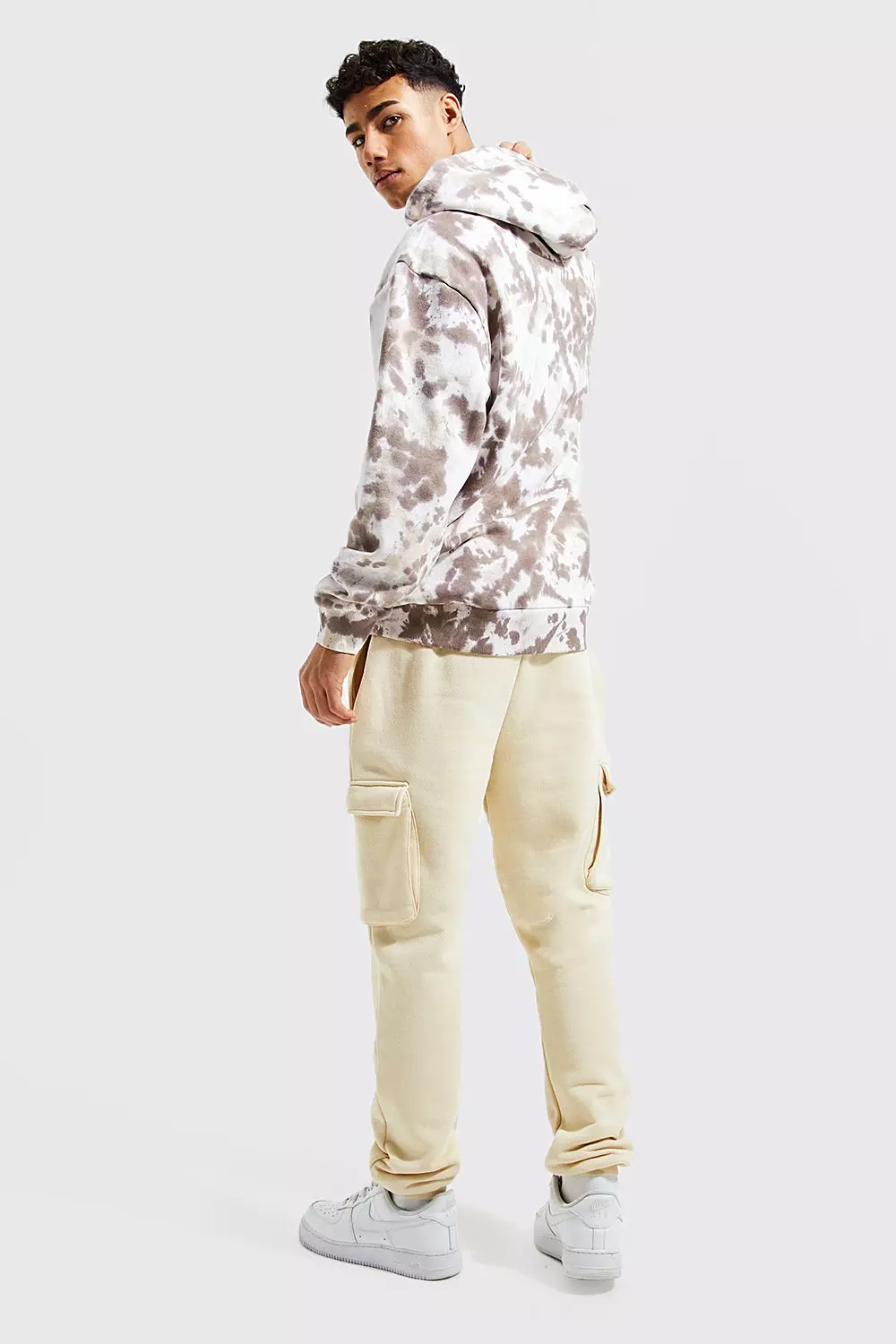 Taupe tie dye sweatshirt hotsell