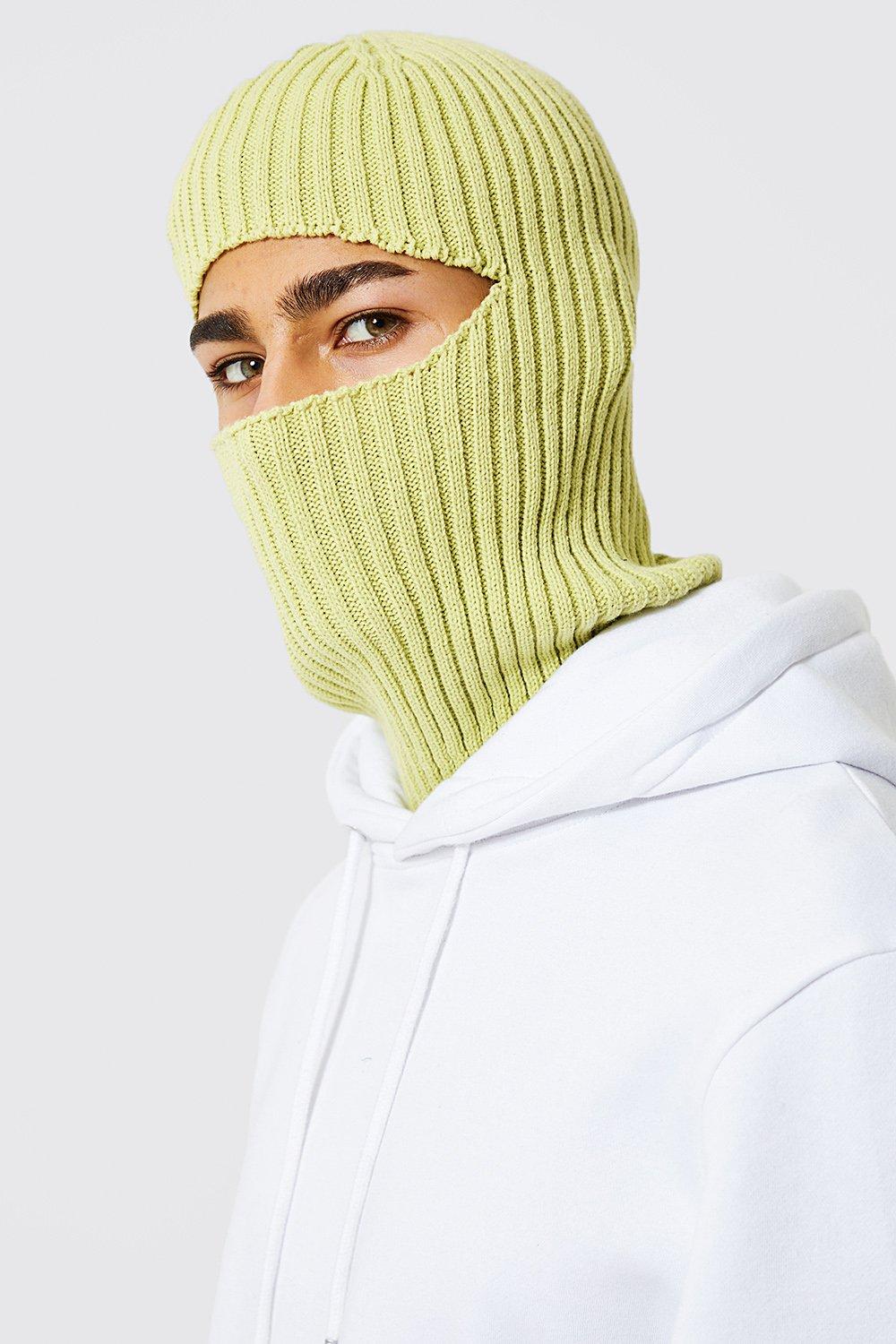 Ribbed Balaclava | boohooMAN USA