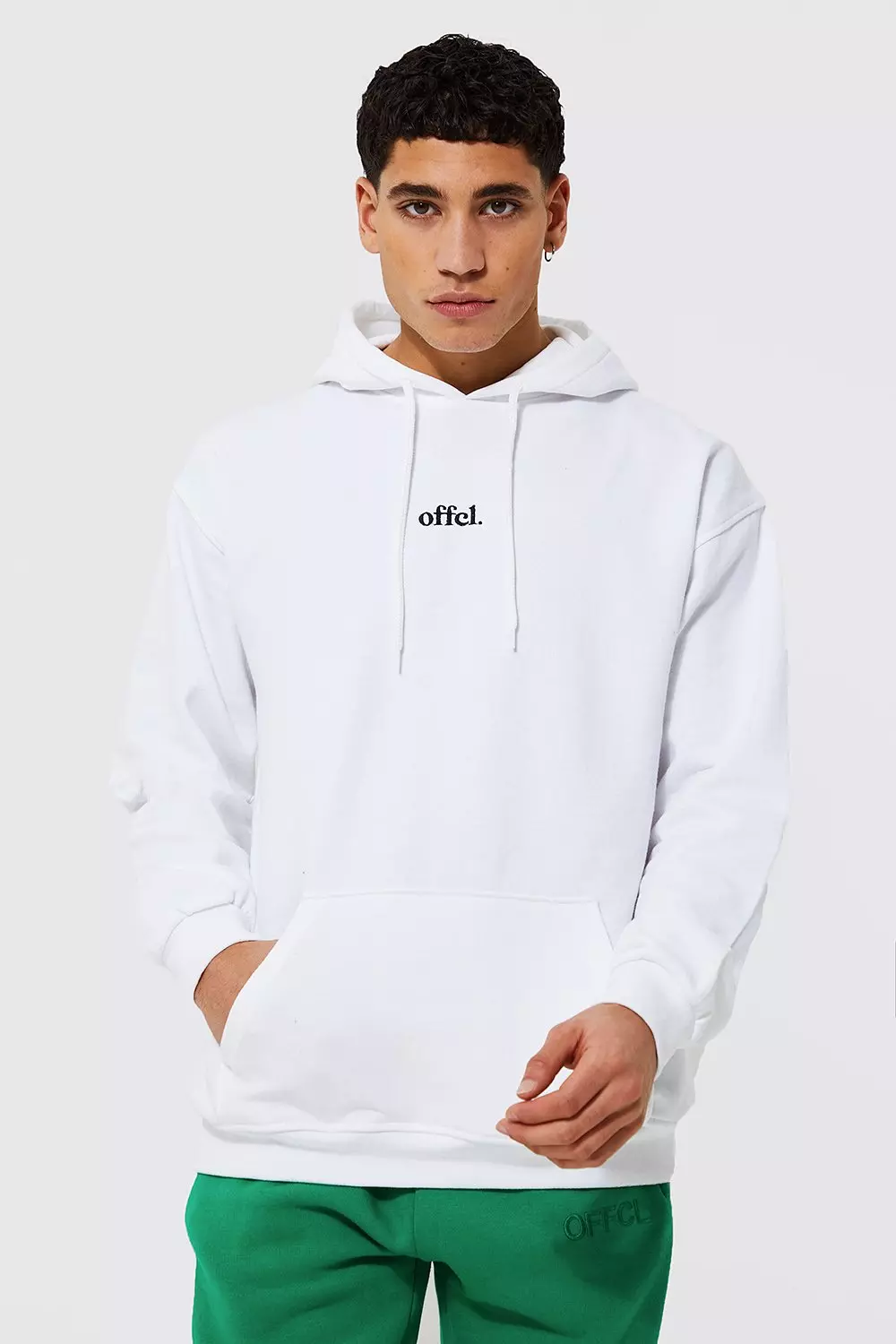 Offcl Over The Head Hoodie boohooMAN