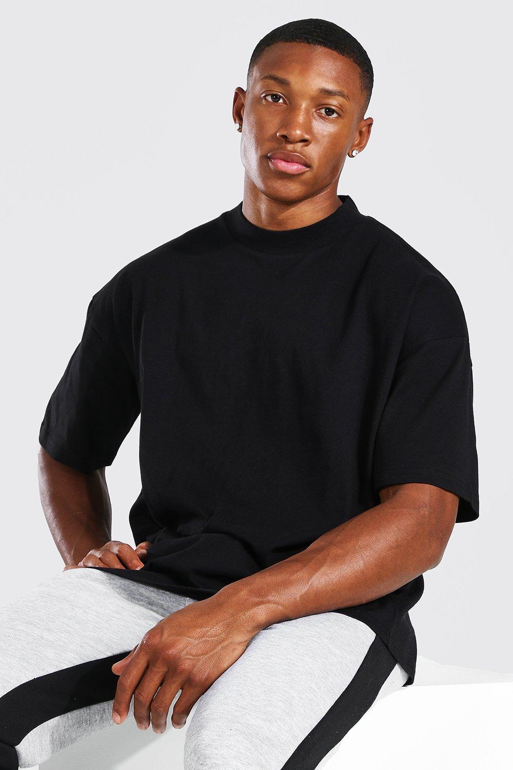 Oversized Extended Neck T-shirt | boohooMAN USA