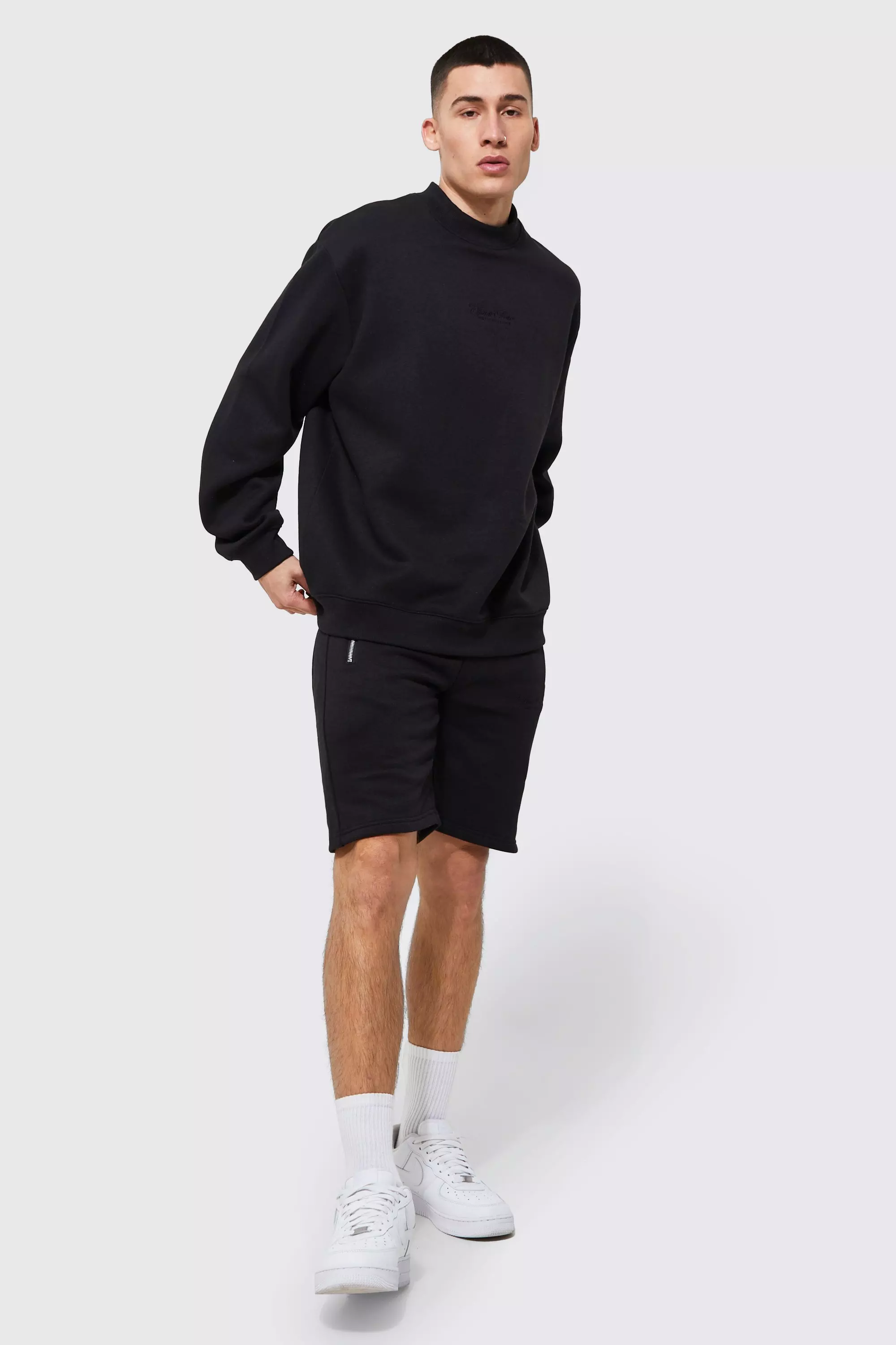 Mens sweater shorts hot sale