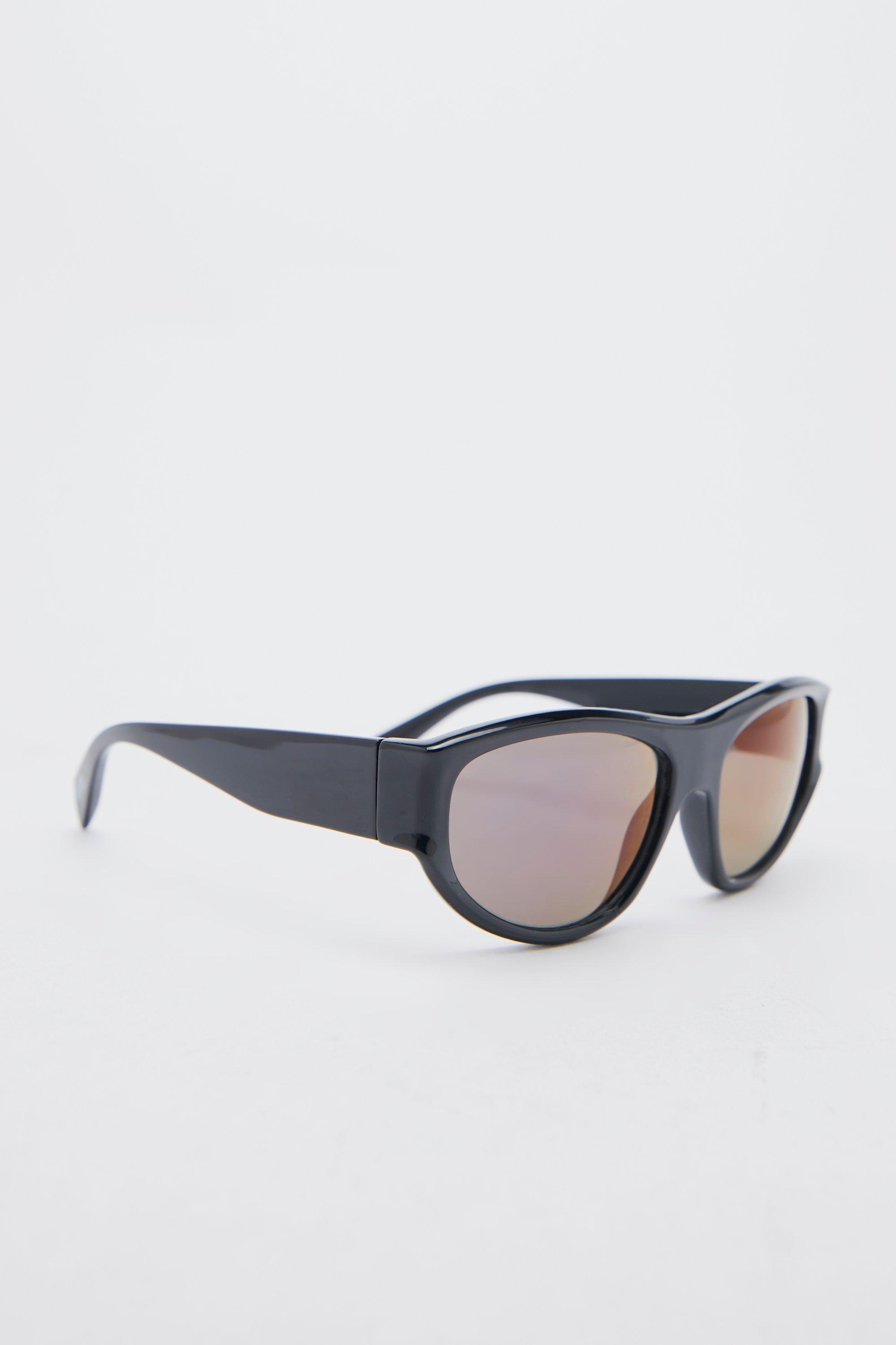 MIRRORED WRAP SUNGLASSES