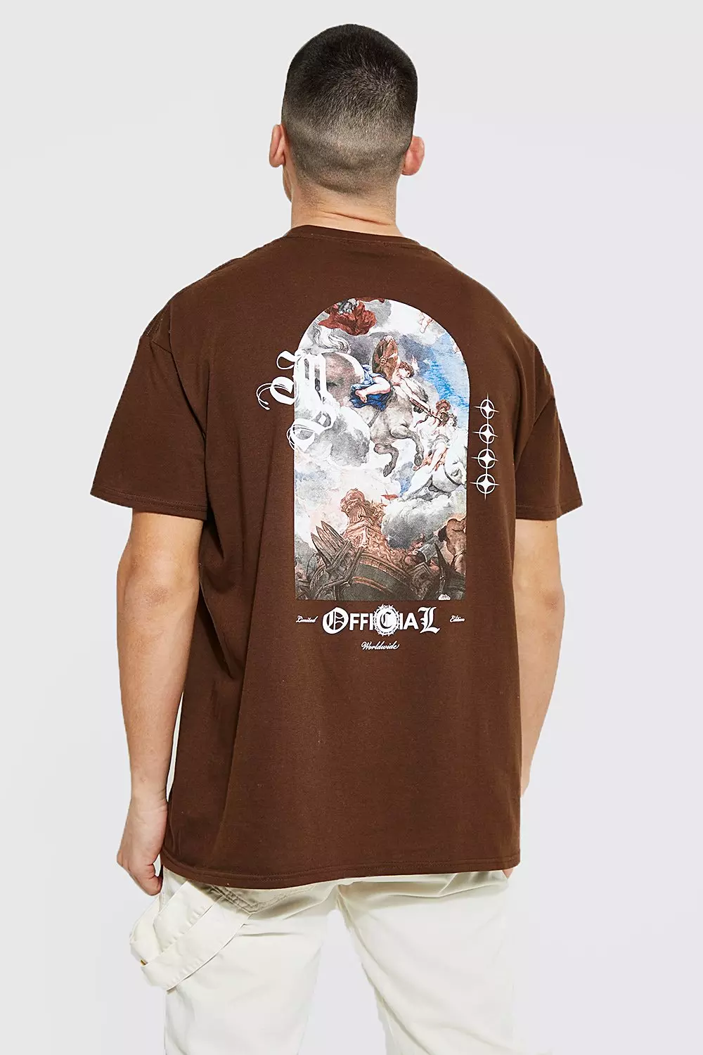 Chocolate Oversized Official Back Graphic T-shirt alternative image