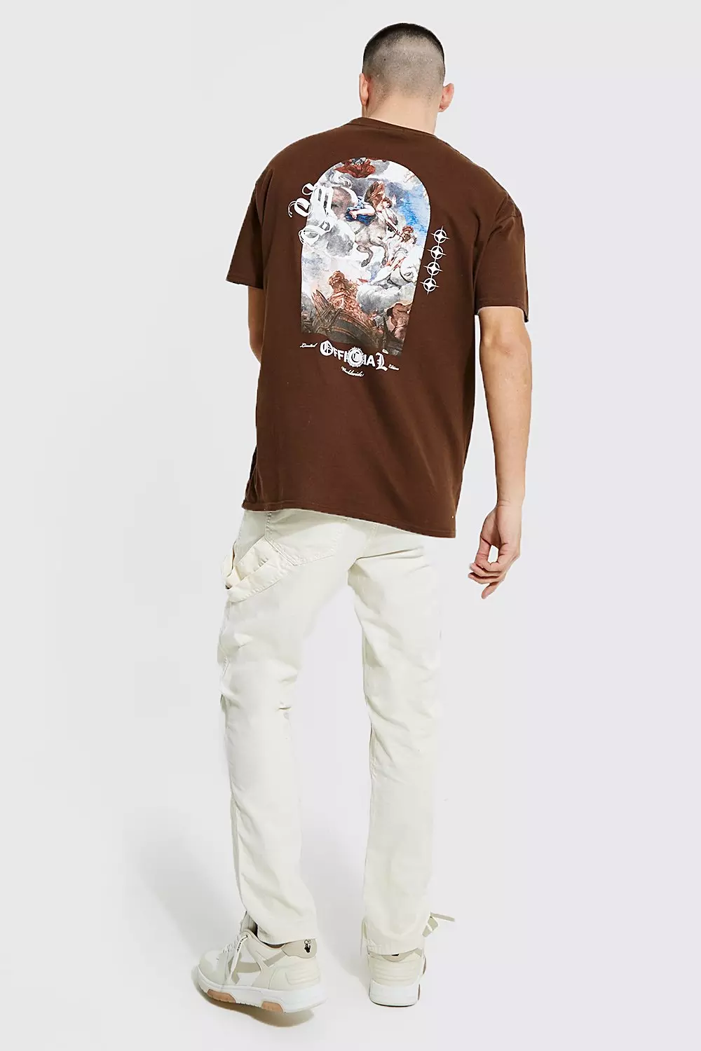 Chocolate Oversized Official Back Graphic T-shirt alternative image