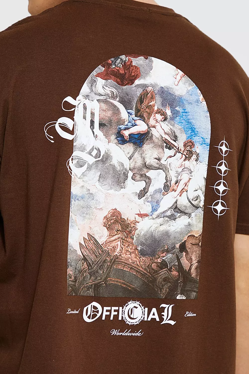 Chocolate Oversized Official Back Graphic T-shirt alternative image