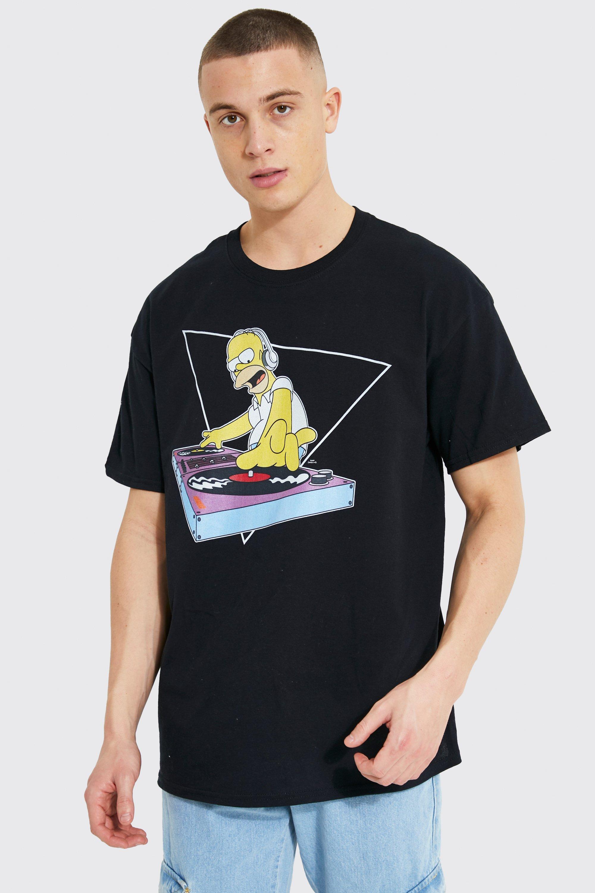 Oversized Homer Simpson License T-shirt | boohooMAN USA