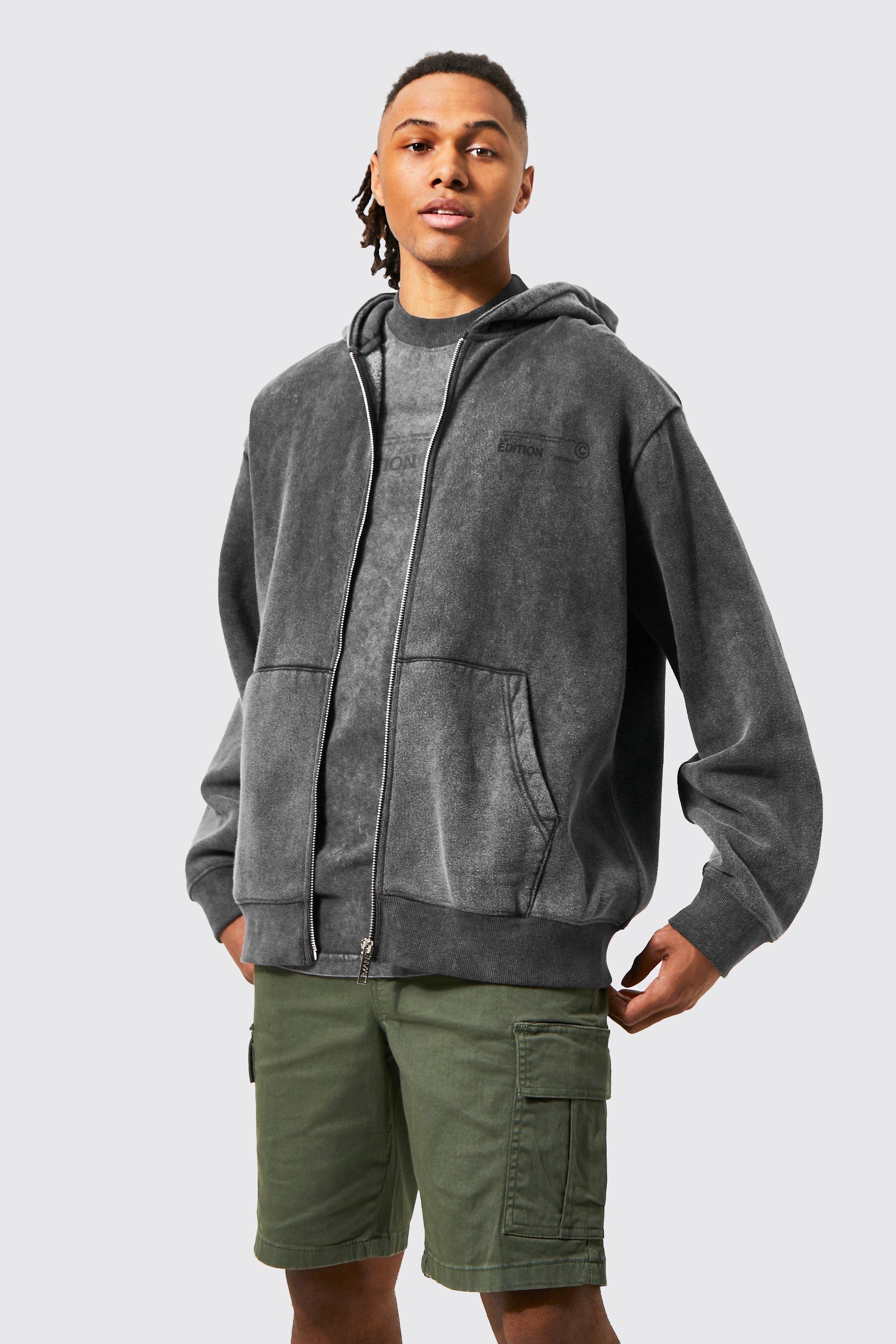 Oversized Fit Zip-through hoodie