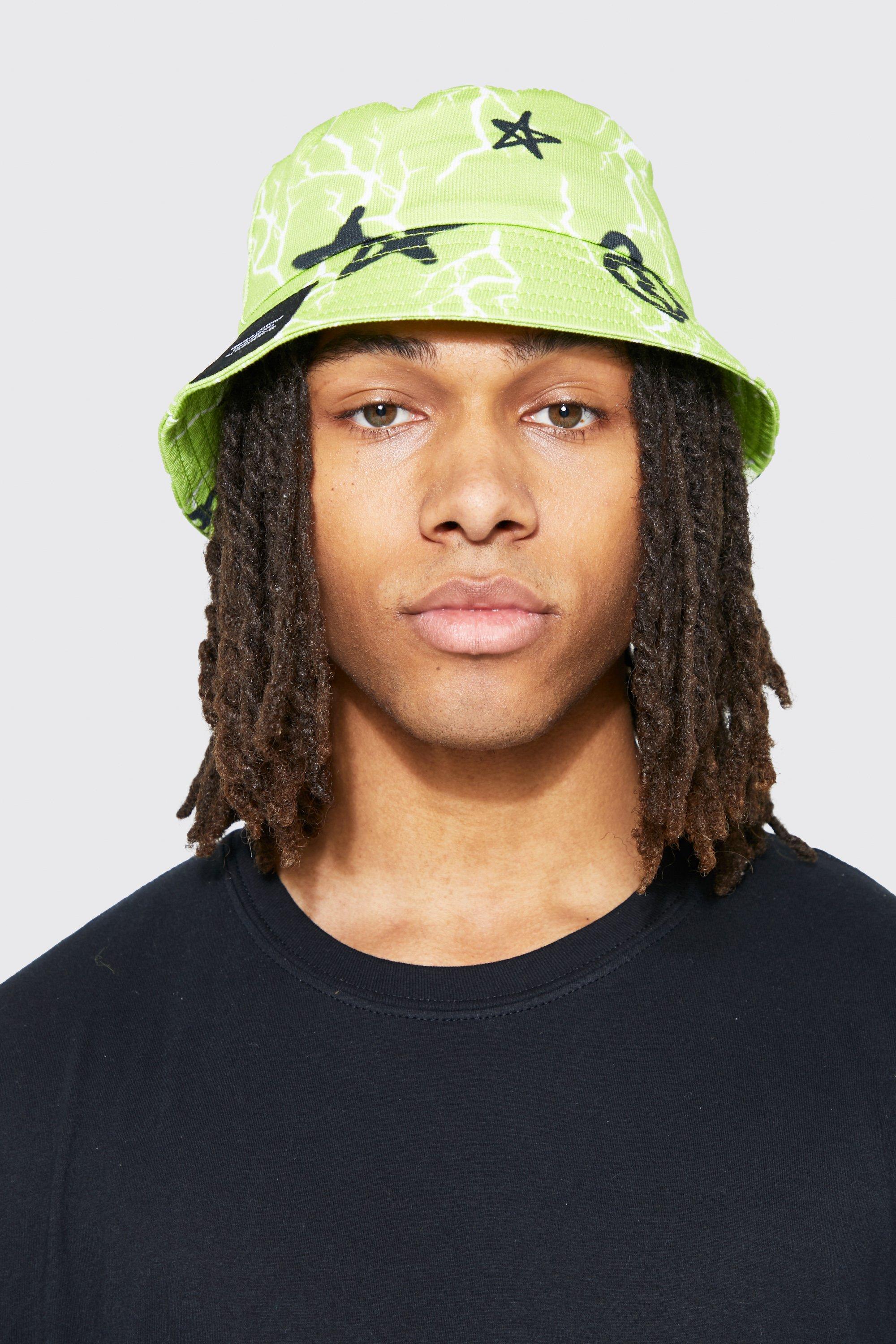 boohooMAN High Shine Nylon Quilted Bucket Hat