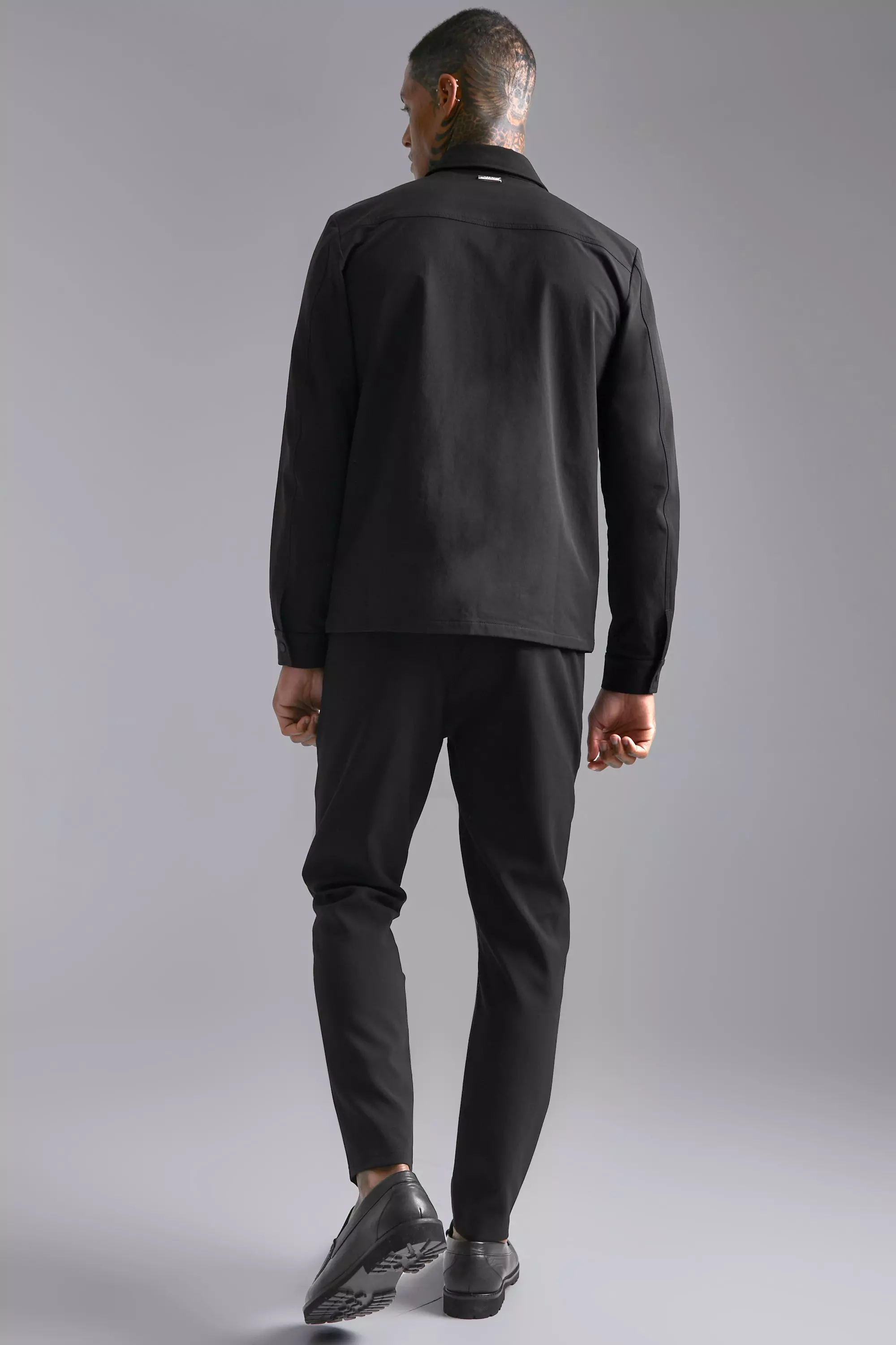 Black Nylon Regular Fit Technical Jacket alternative image