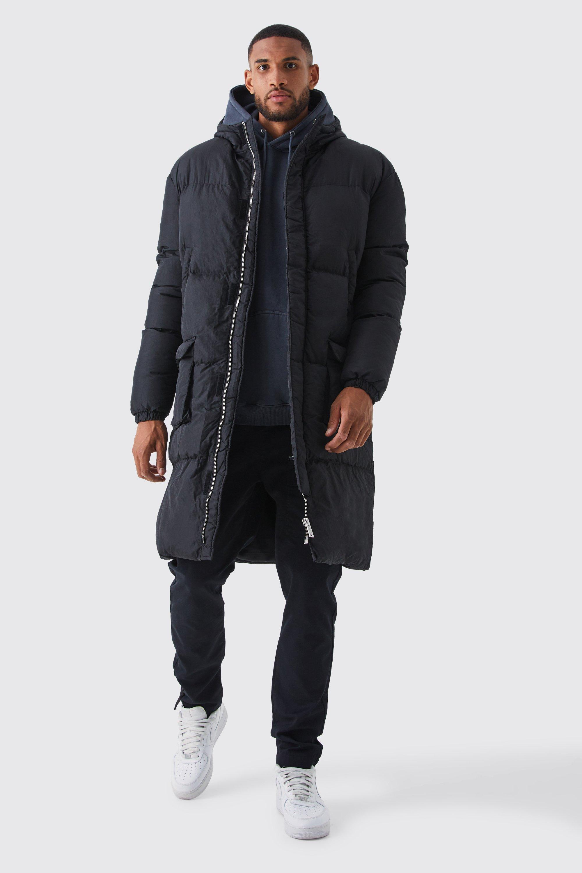 Boohooman store longline jacket