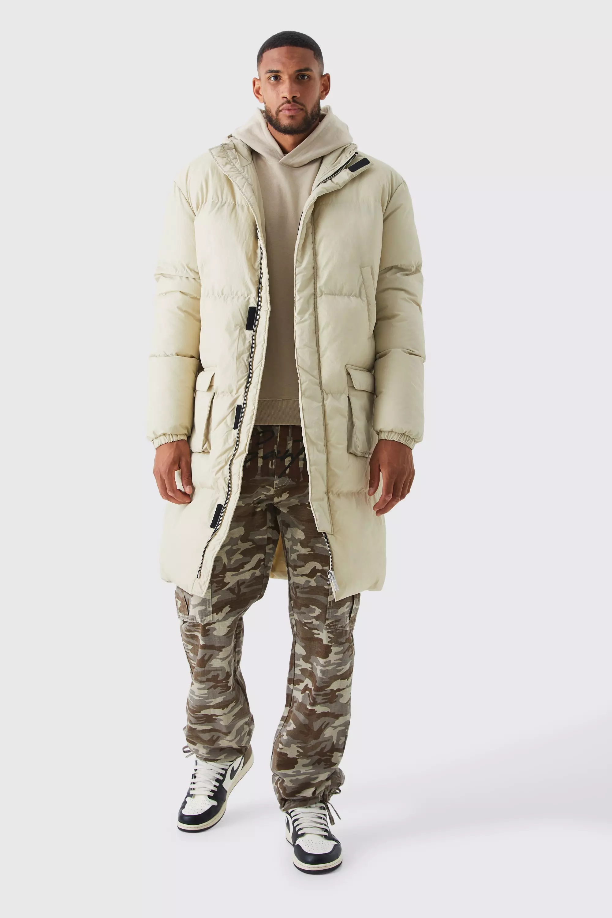 Boohooman puffer coat online