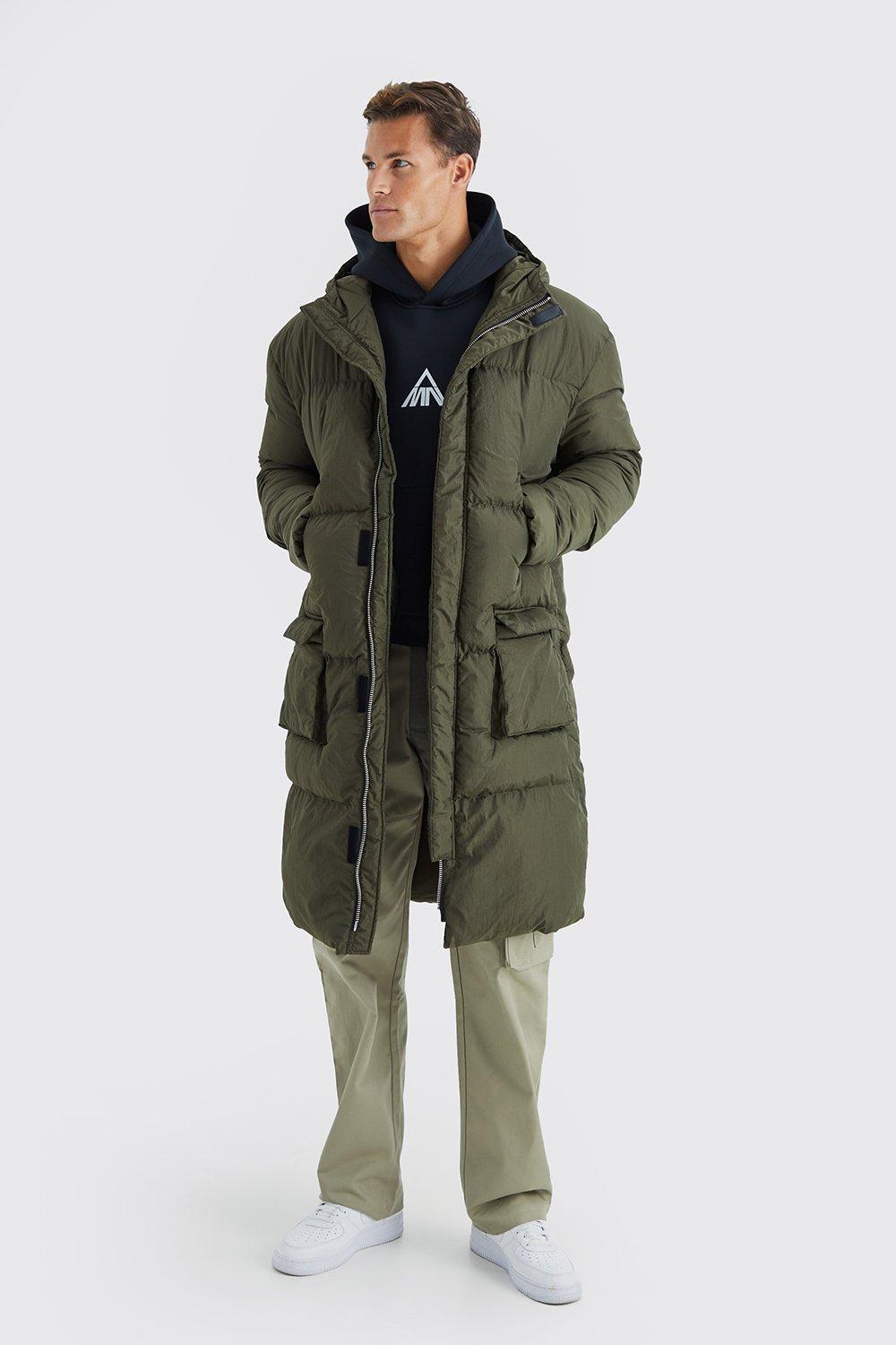 Longline puffer hot sale mens