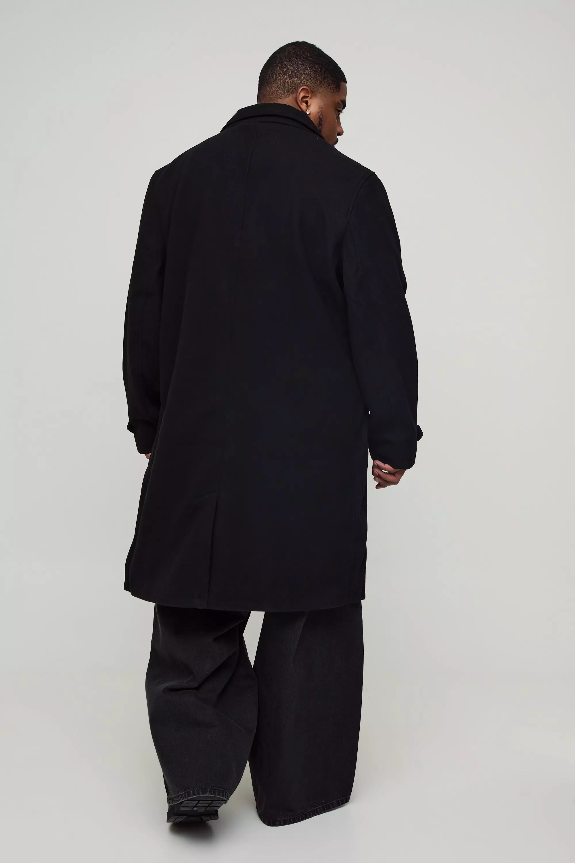 Grande taille - Manteau effet laine, Black autre image
