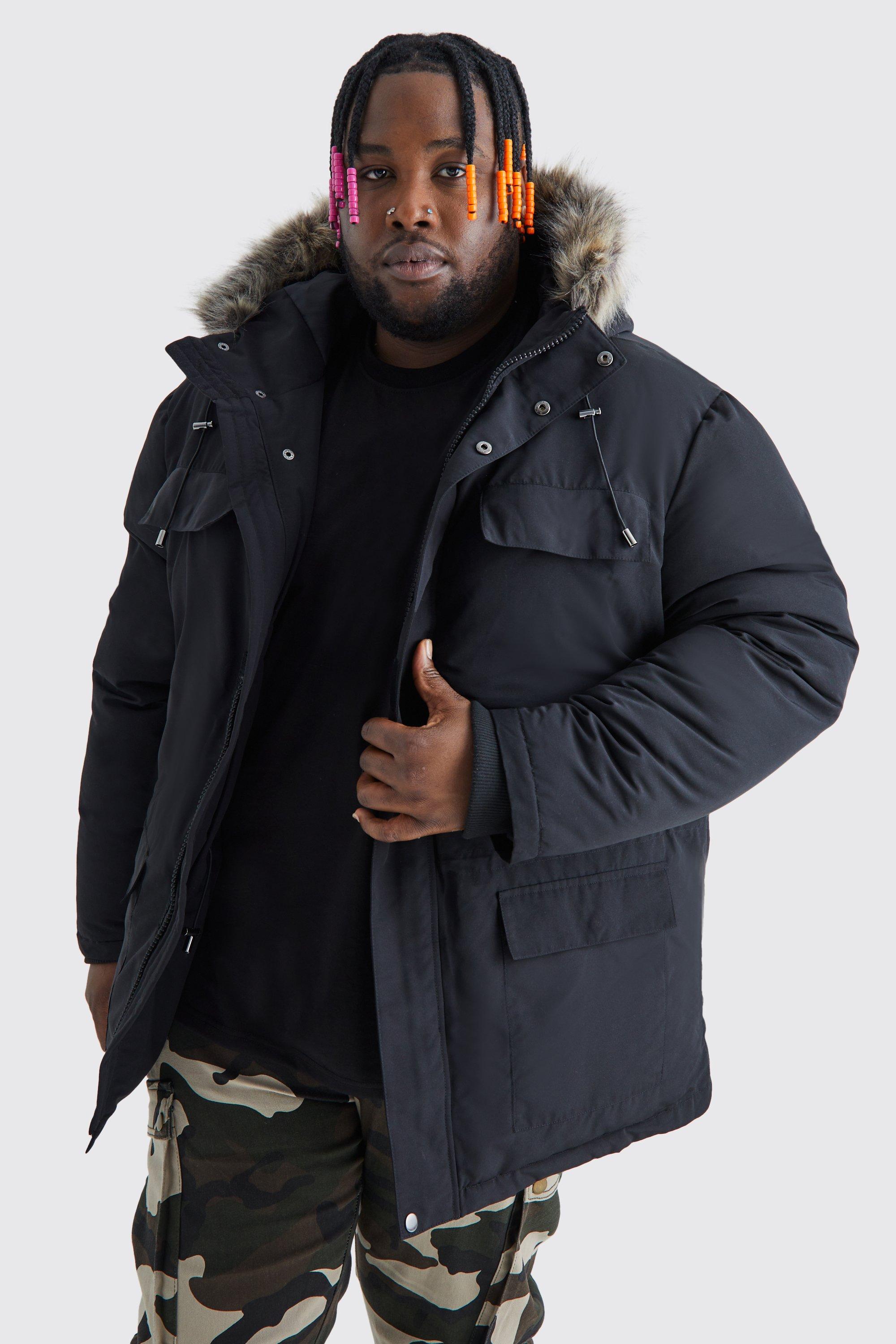 Mens Plus Size Coats & Jackets | XXXL Mens Coats | boohooMAN UK